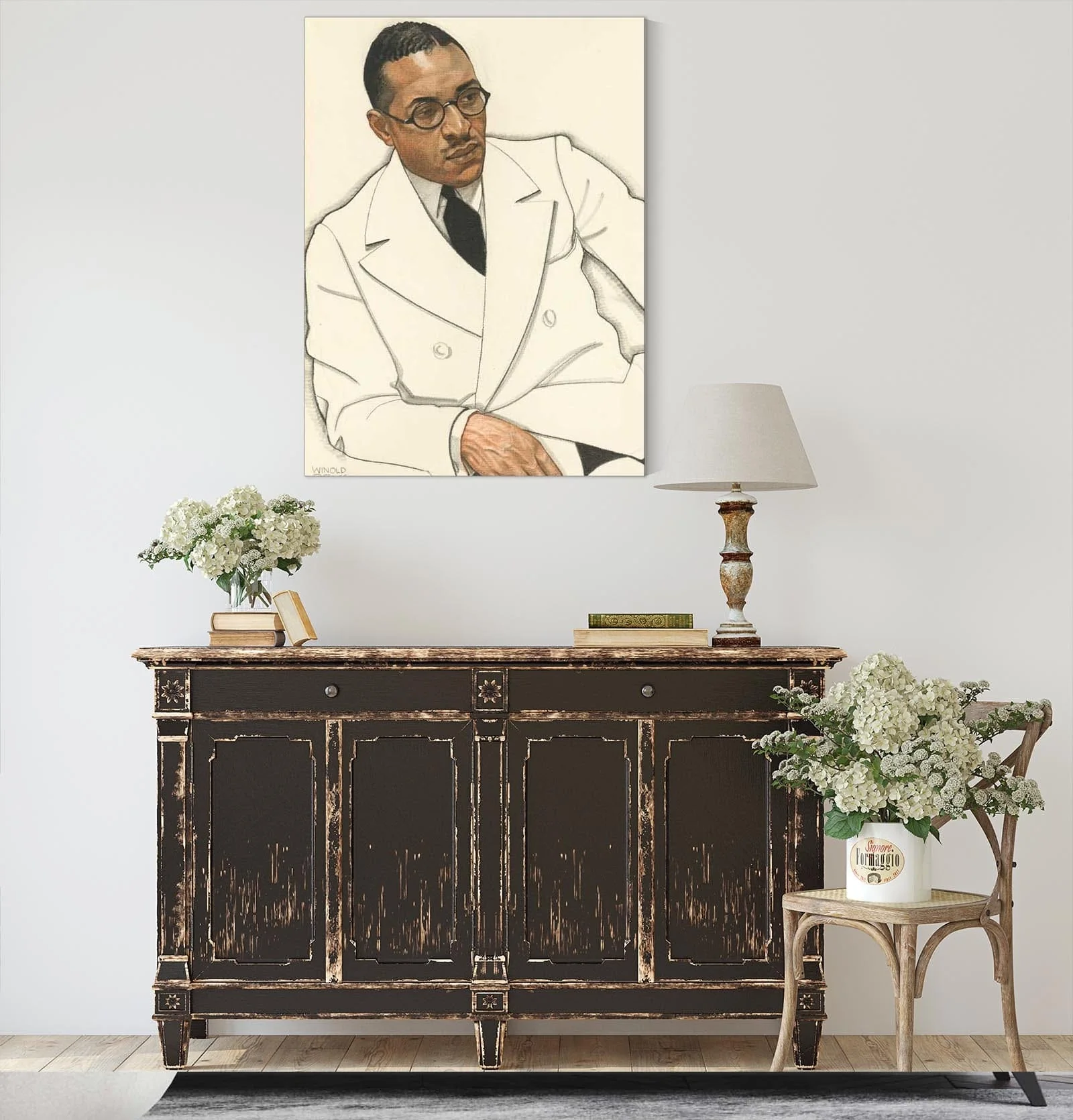 Charles Spurgeon Johnson by Winold Reiss - Image 4