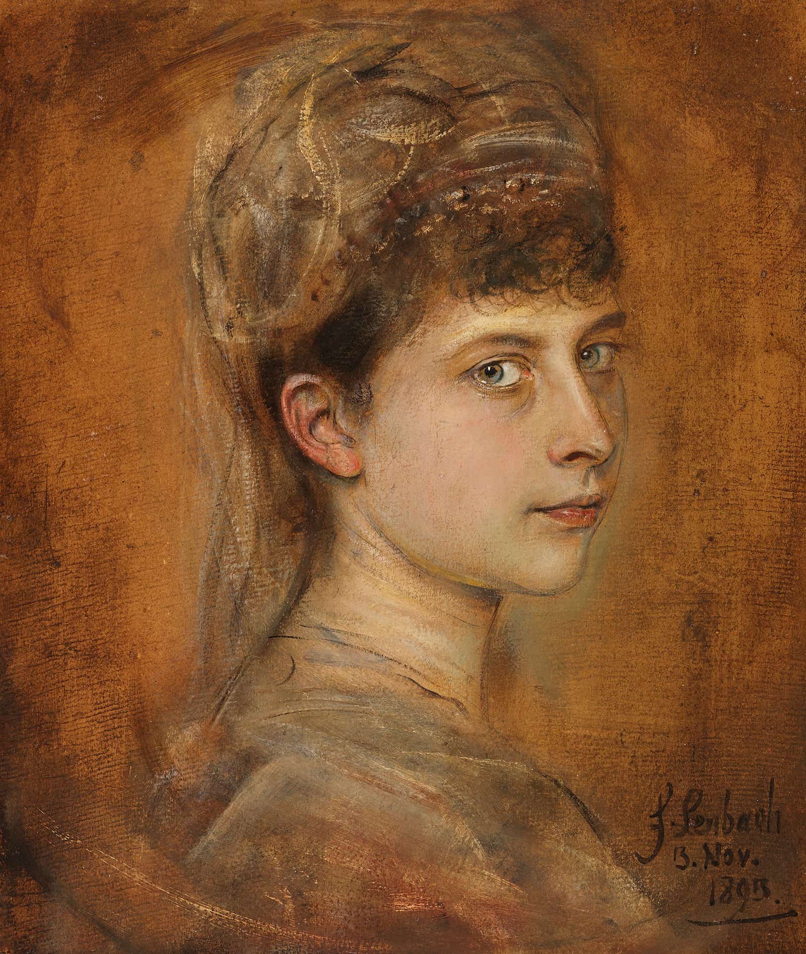 Charlotte Von Meiningen Prinzessin Von Preussen by Franz Von Lenbach