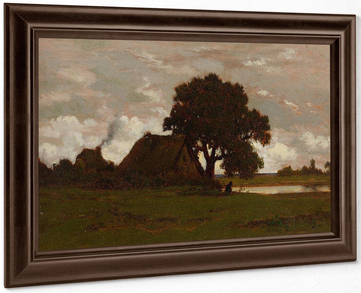 Chaumieres Near The Pond 1850 By Theodore Rousseau - Image 6