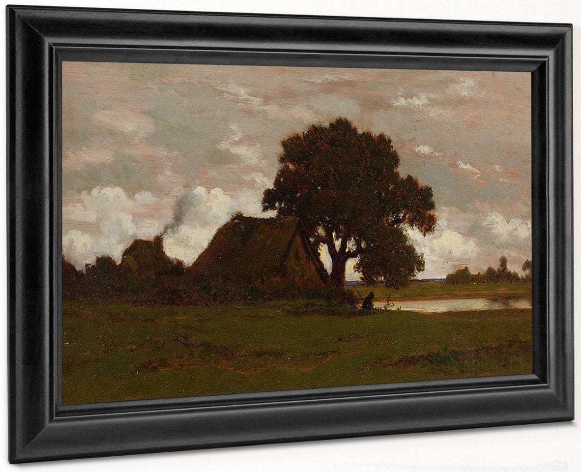Chaumieres Near The Pond 1850 By Theodore Rousseau - Image 8