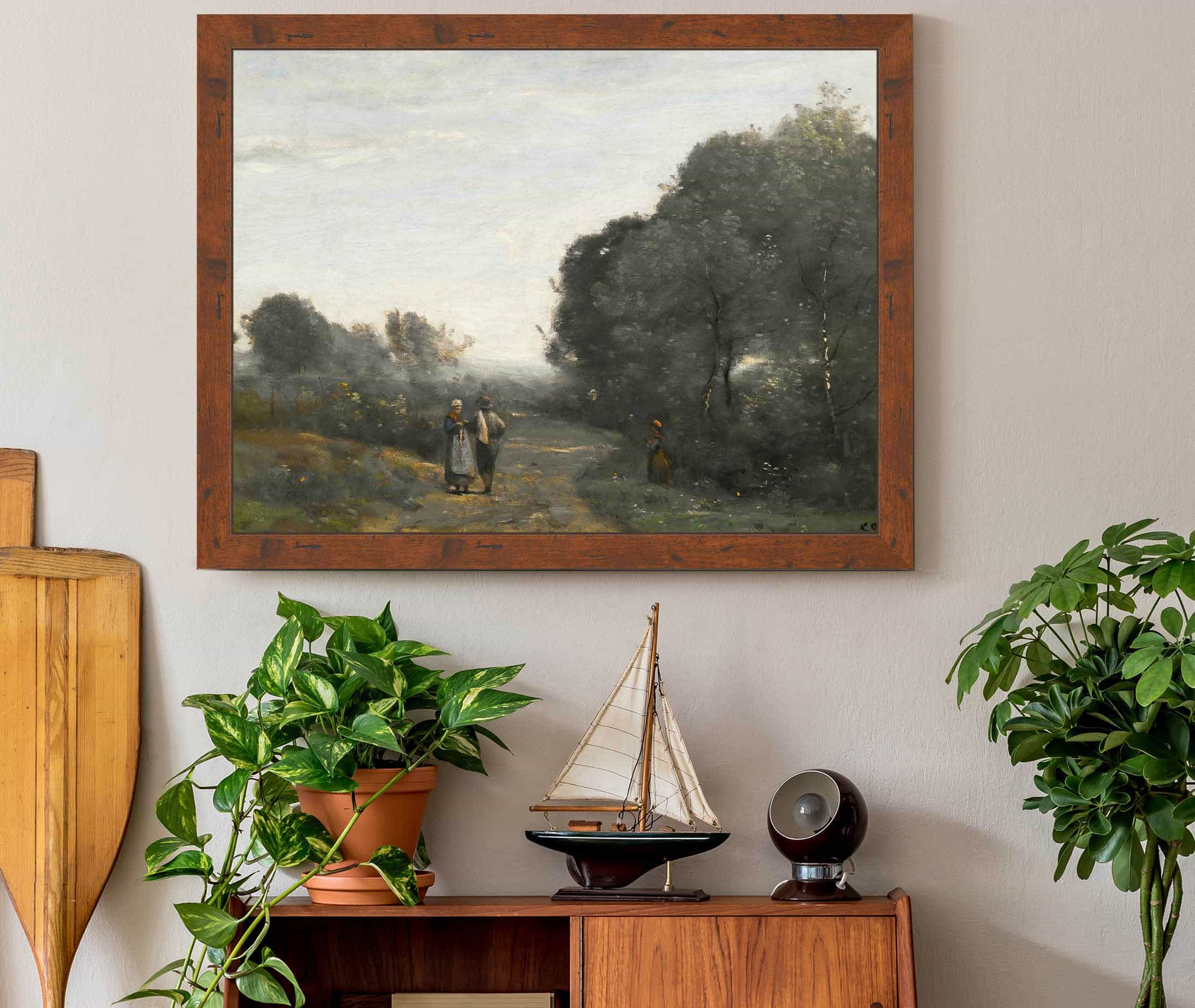Chaville Le Matin Au Printemps by Jean Baptiste Camille Corot - Image 3