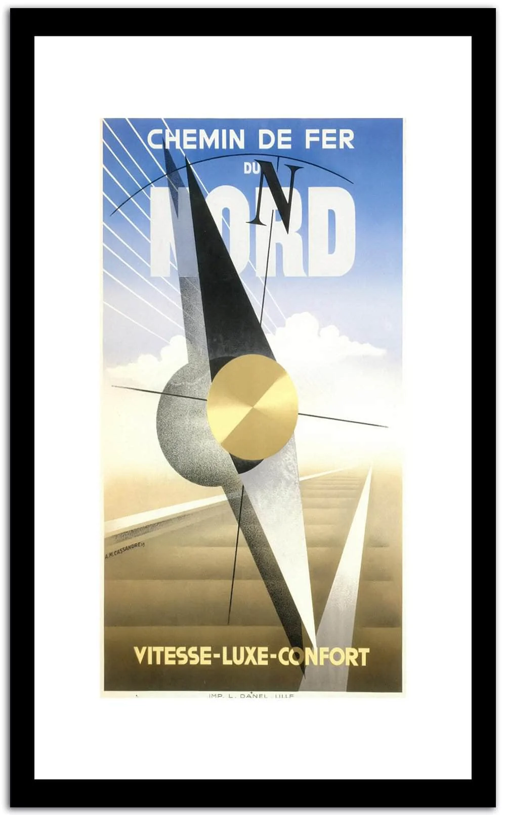 Chemin De Fer Do Nord Vintage Poster