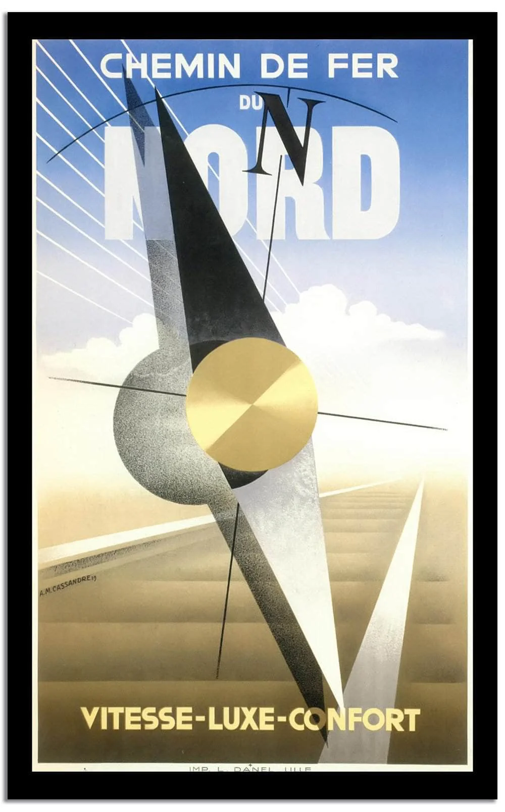 Chemin De Fer Do Nord Vintage Poster - Image 2