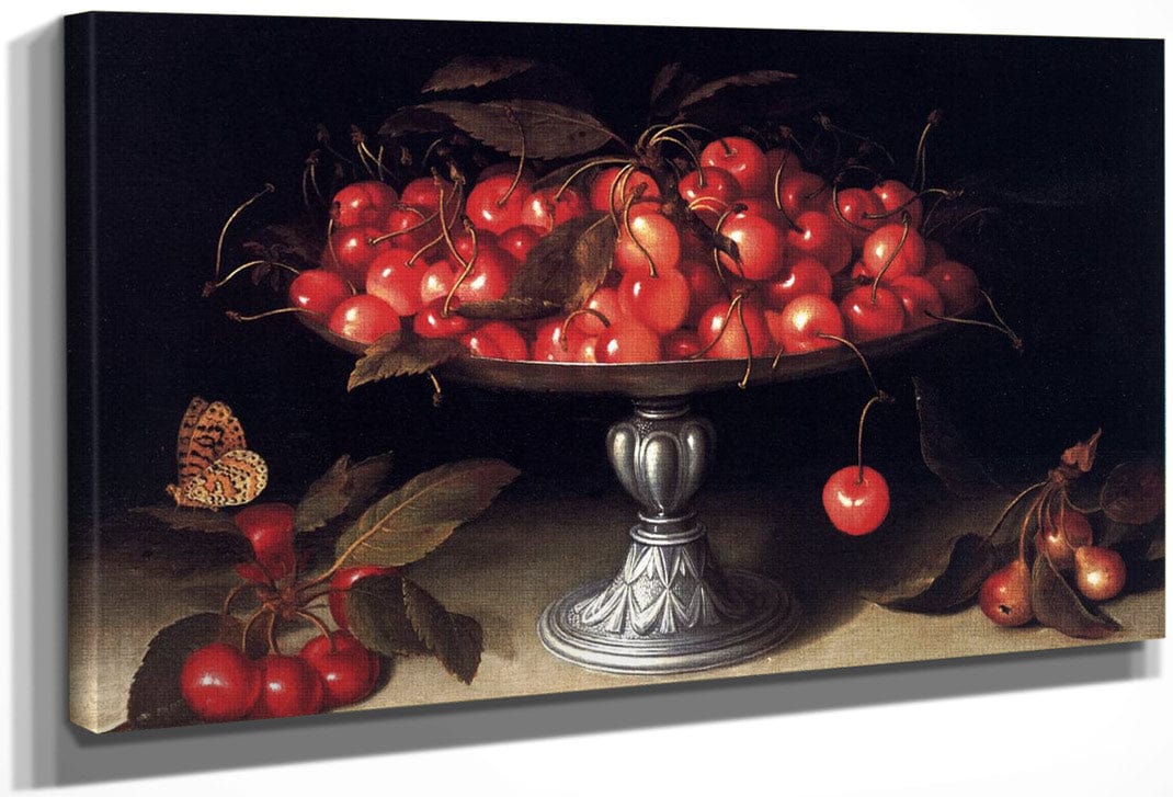 Cherries In A Silver Compote 1610 By Fede Galizia