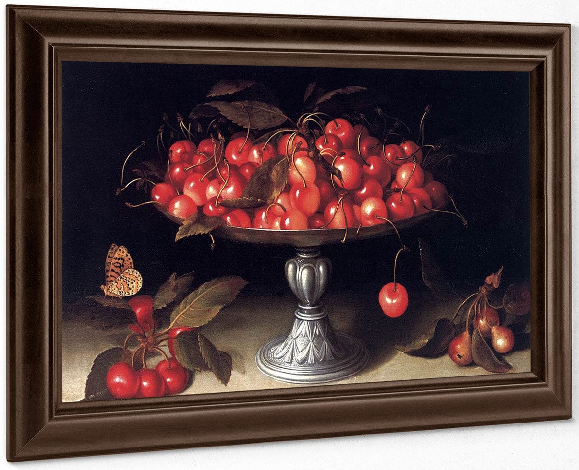 Cherries In A Silver Compote 1610 By Fede Galizia - Image 6