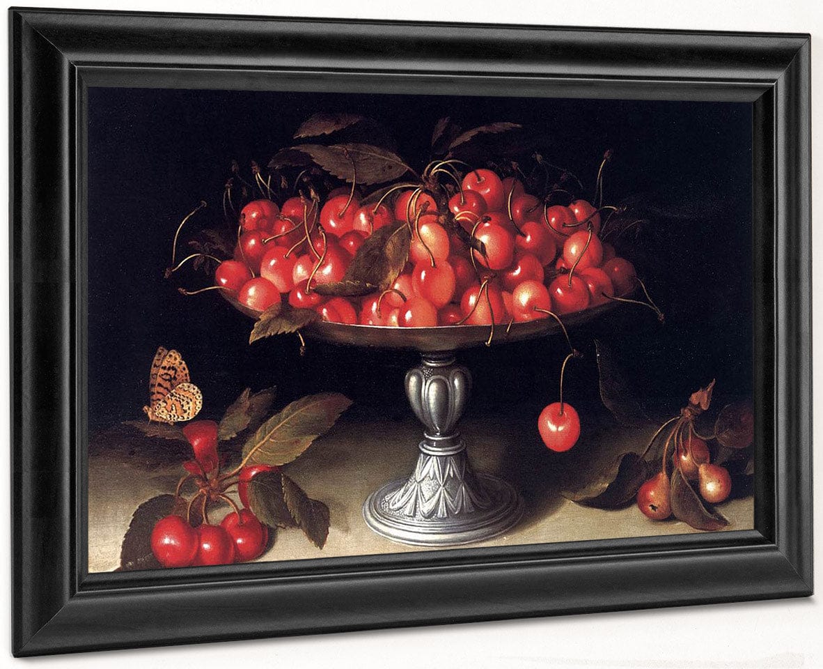 Cherries In A Silver Compote 1610 By Fede Galizia - Image 8