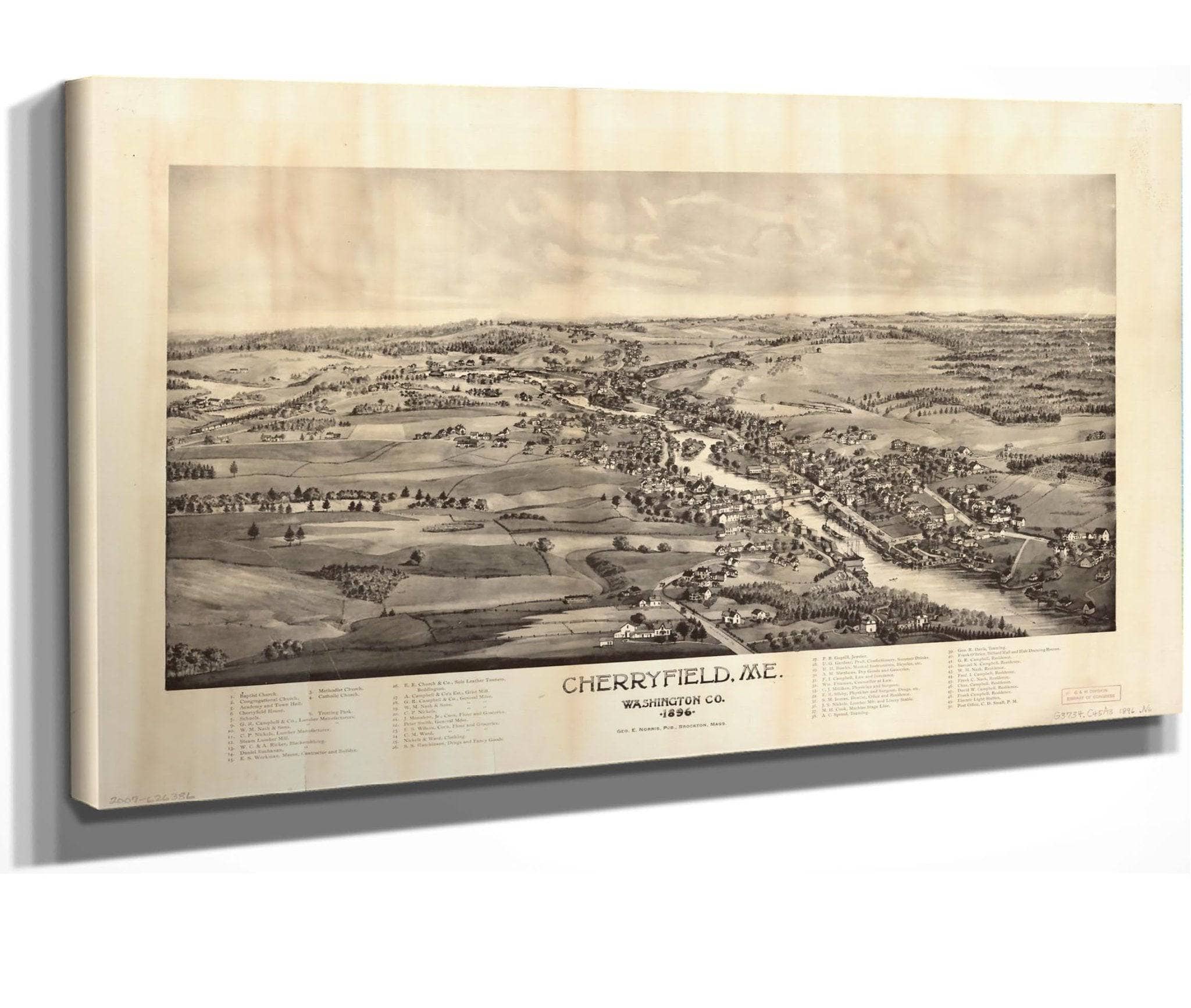 Cherryfield Me Washington Co 1896 State Of Washington