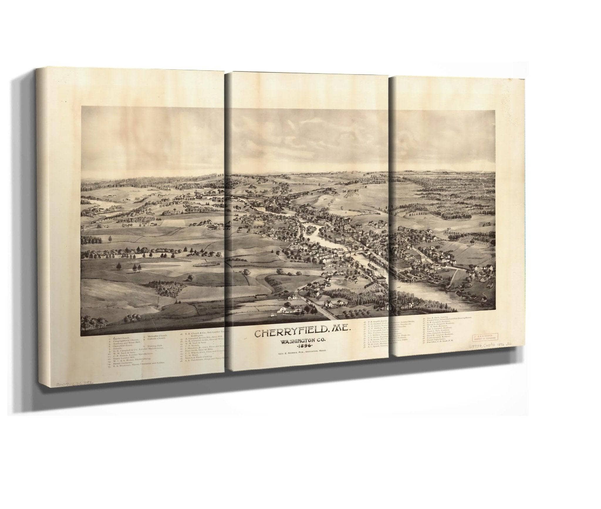 Cherryfield Me Washington Co 1896 State Of Washington - Image 3