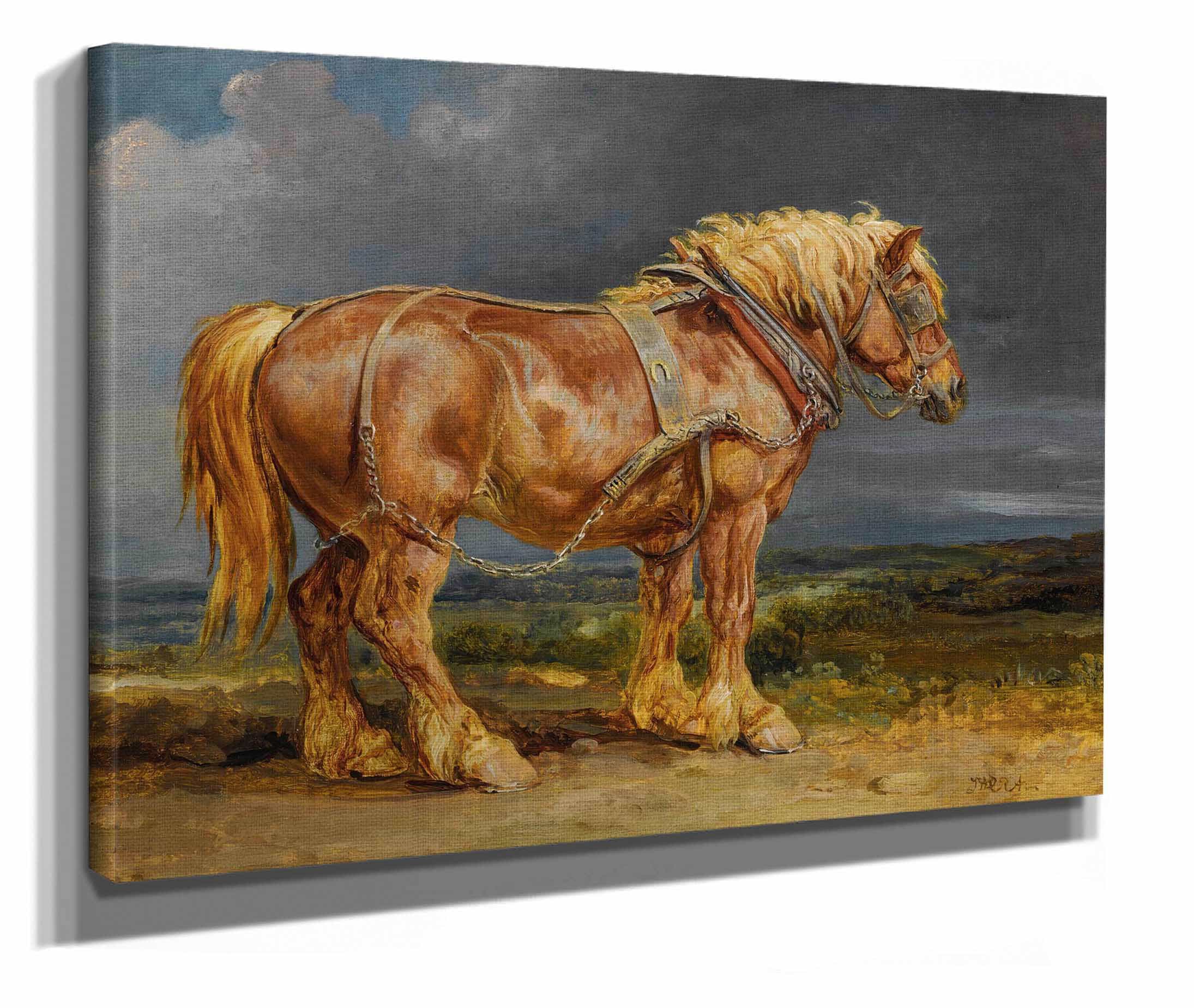 Cheshunt The Shire Horse Elephant In An Extensive Landscape by James Ward - Image 2