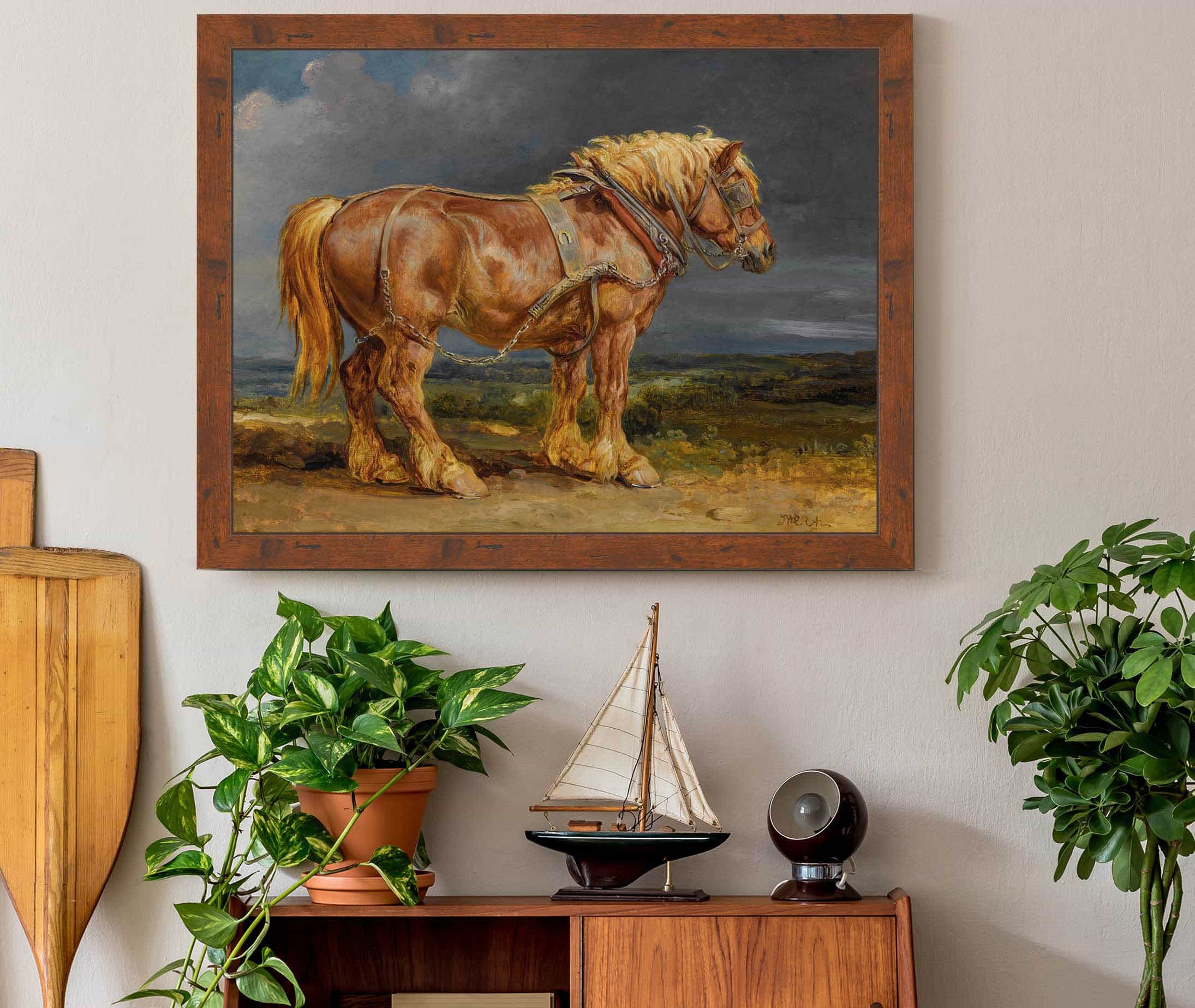 Cheshunt The Shire Horse Elephant In An Extensive Landscape by James Ward - Image 3
