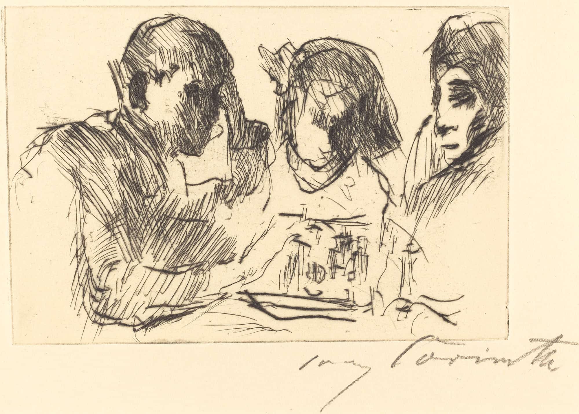 Chess Players Schachspiel by Lovis Corinth