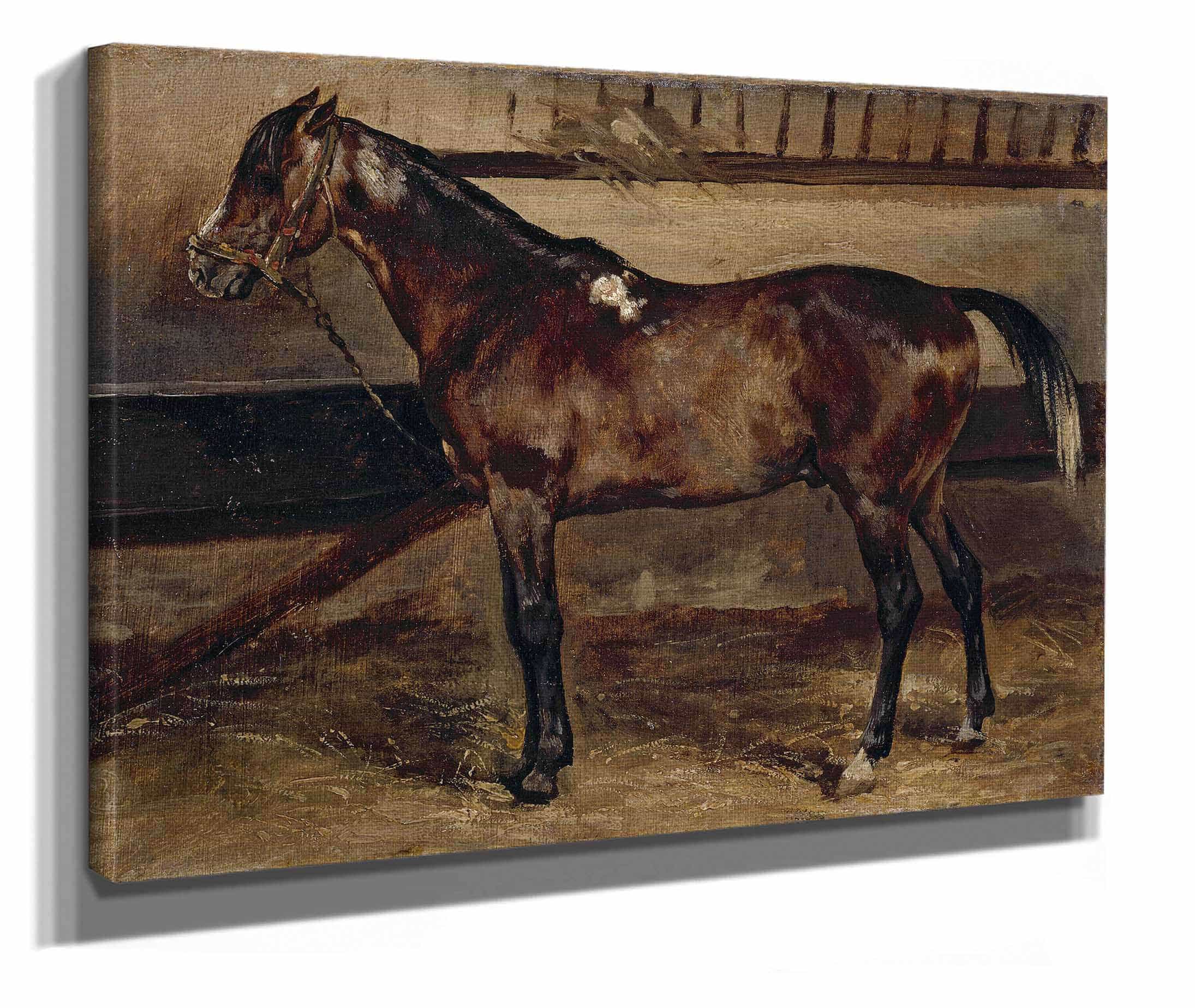 Cheval Brun A Lecurie by Theodore Gericault - Image 2