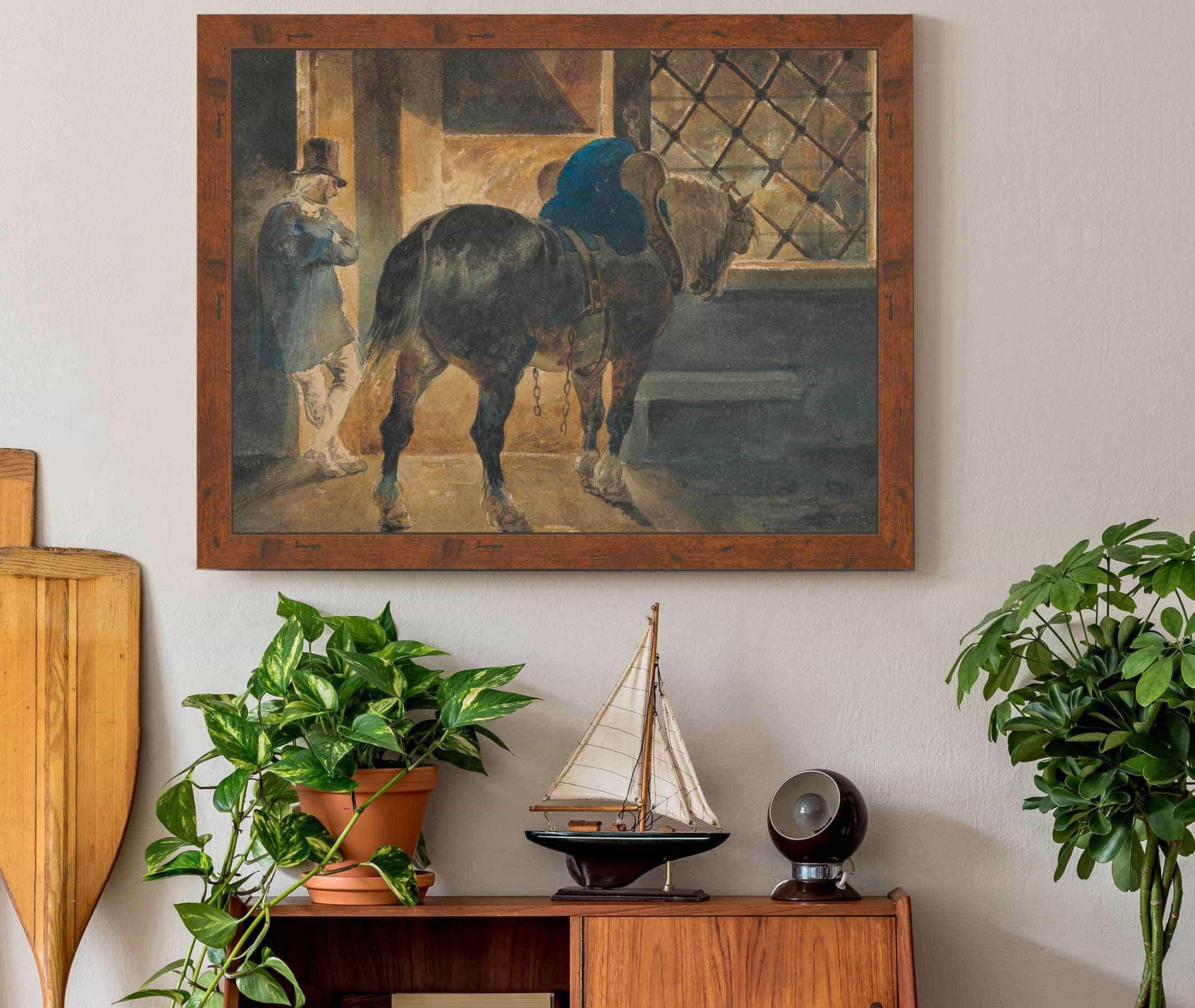 Cheval De Trait A Lecurie by Theodore Gericault - Image 3