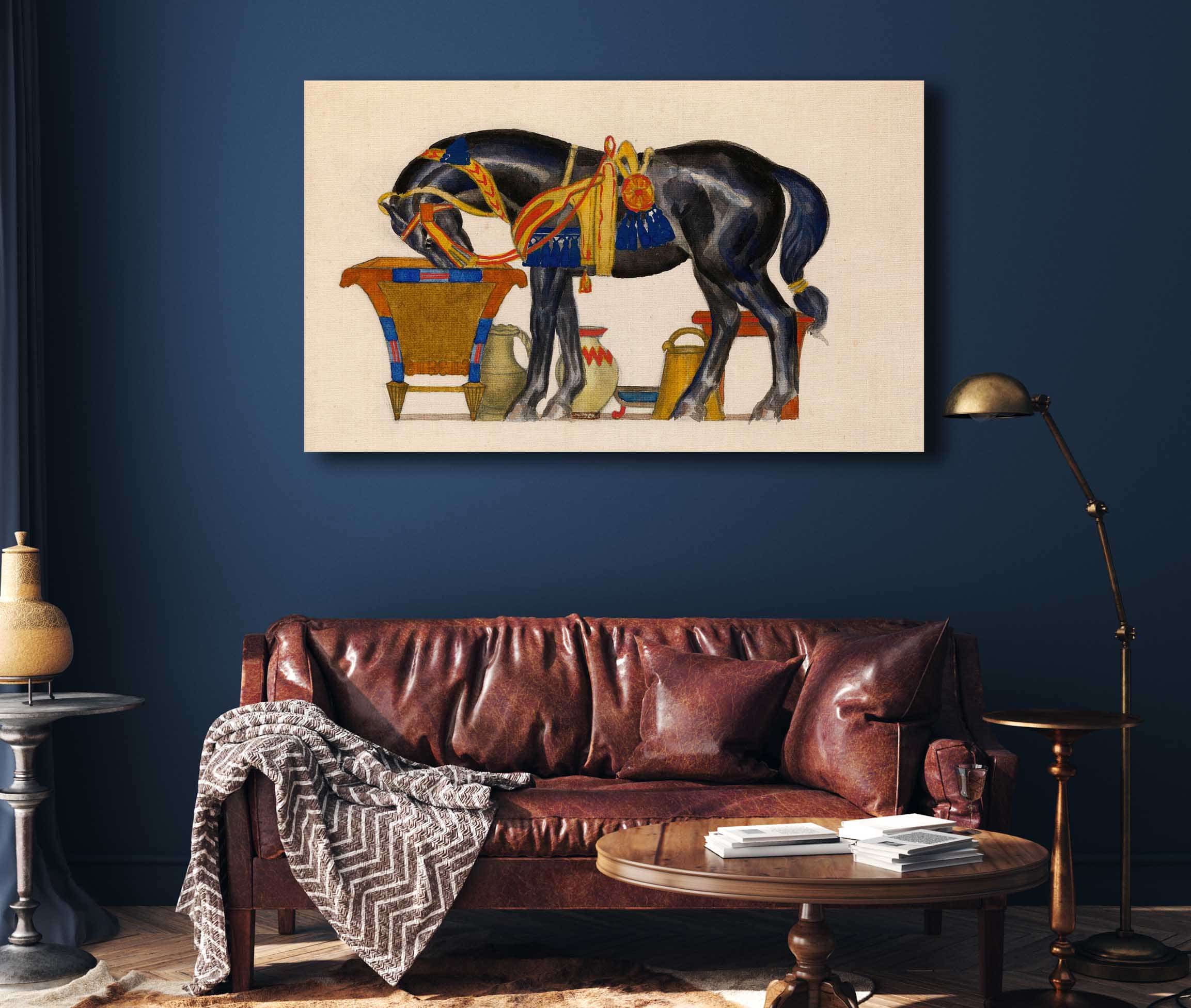 Cheval Sabreuvant by Leon Bakst - Image 4