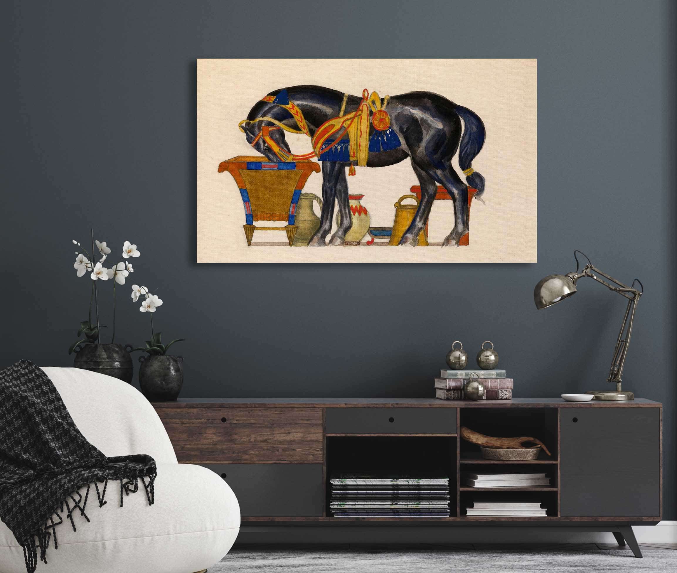 Cheval Sabreuvant by Leon Bakst - Image 5