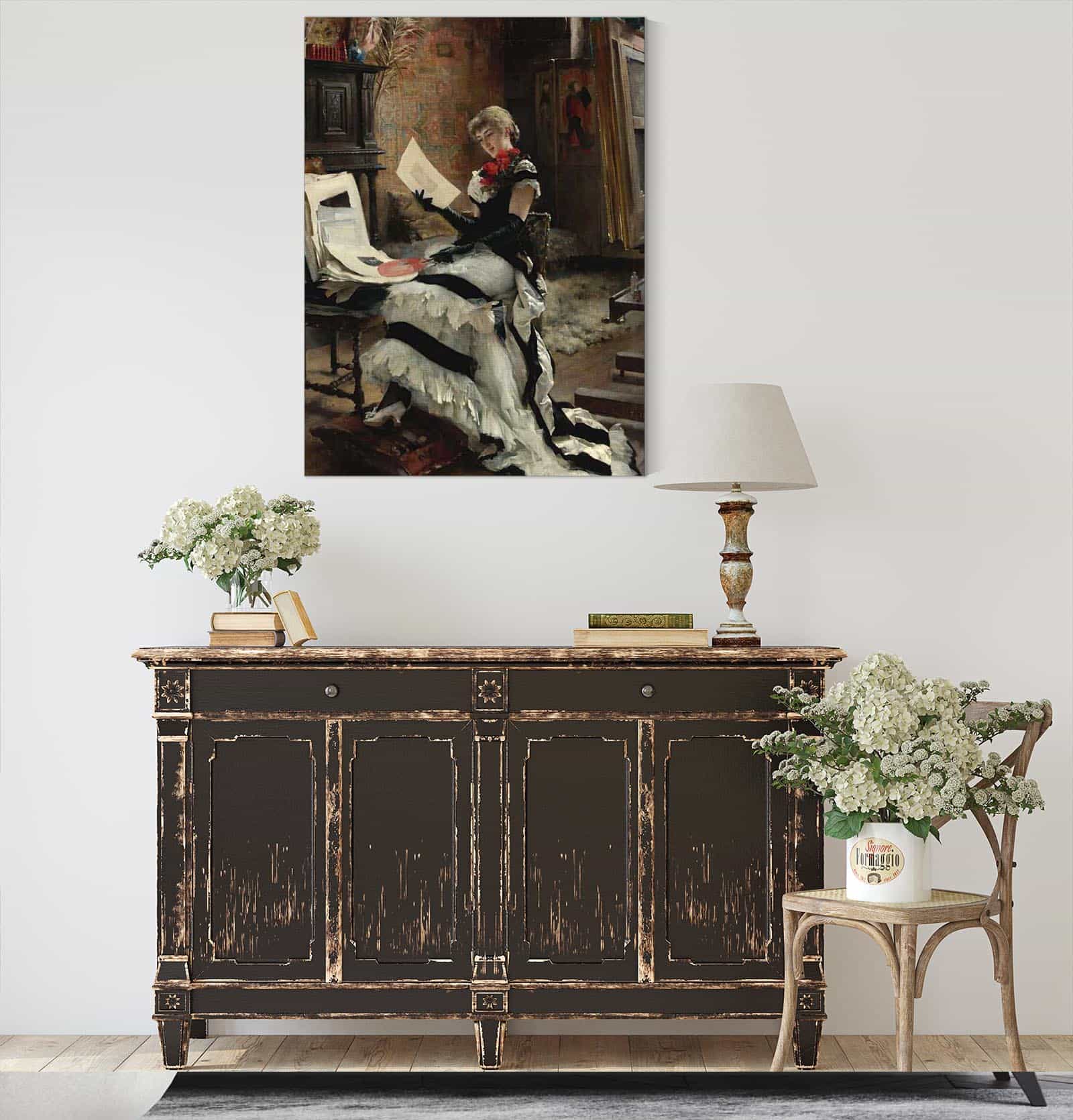 Chez Lartiste Les Gravures by Albert Edelfelt - Image 4
