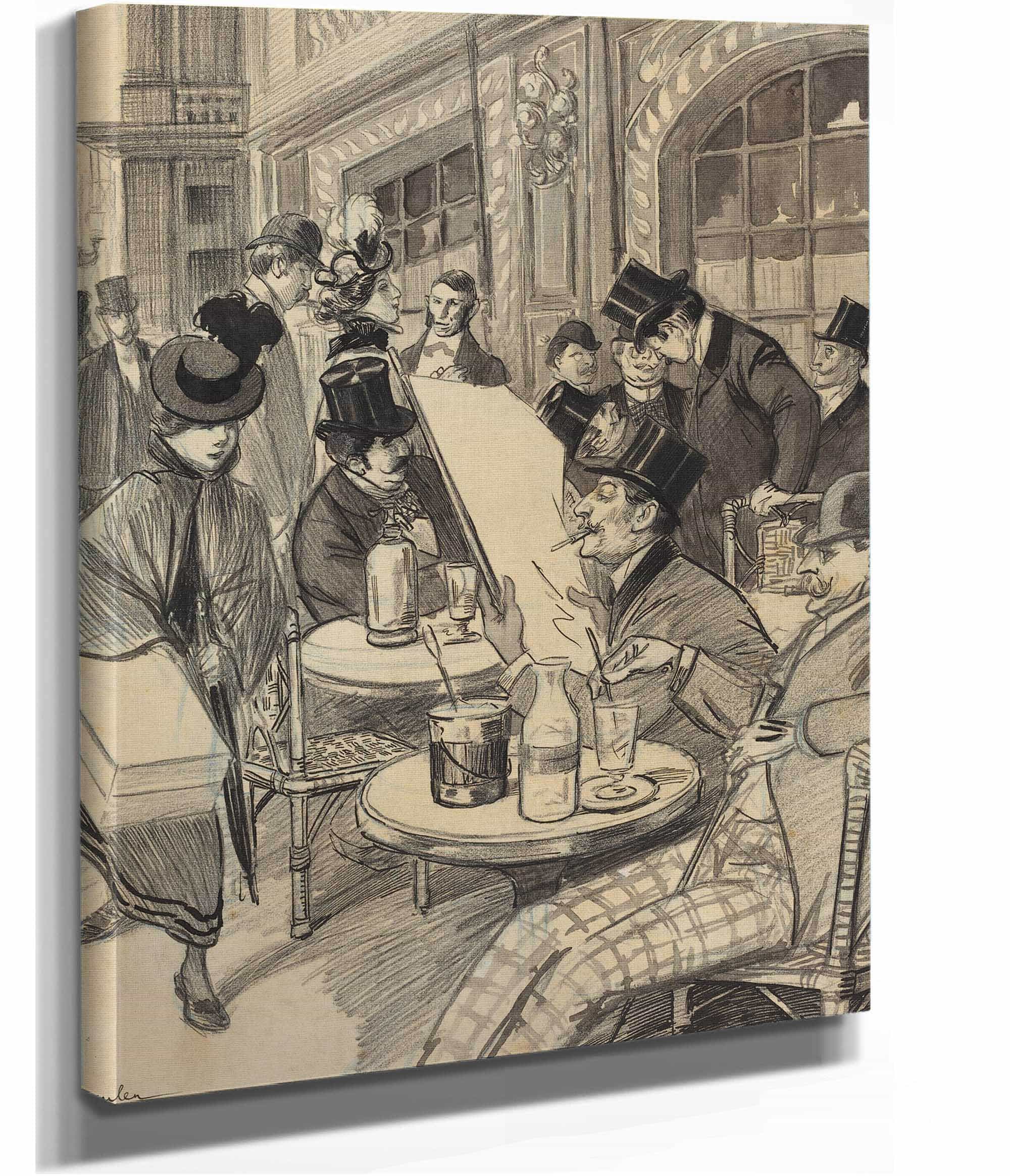 Chez Maxime by Theophile Alexandre Steinlen - Image 2