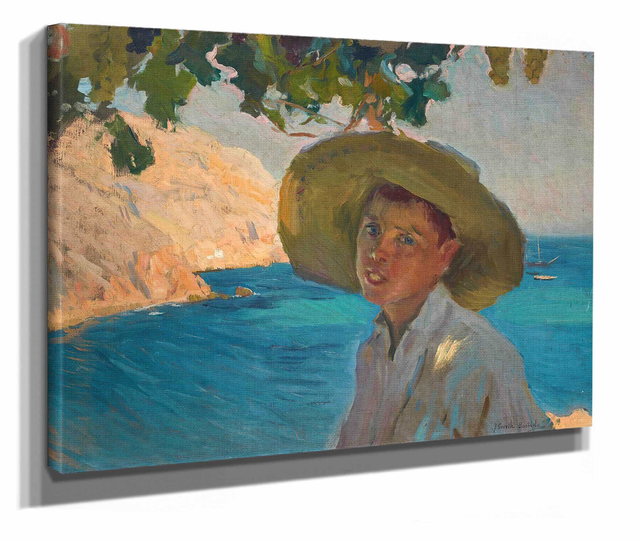 Chico Con Sombrero Javea Boy With Sombrero Javea by Joaquin Sorolla - Image 2