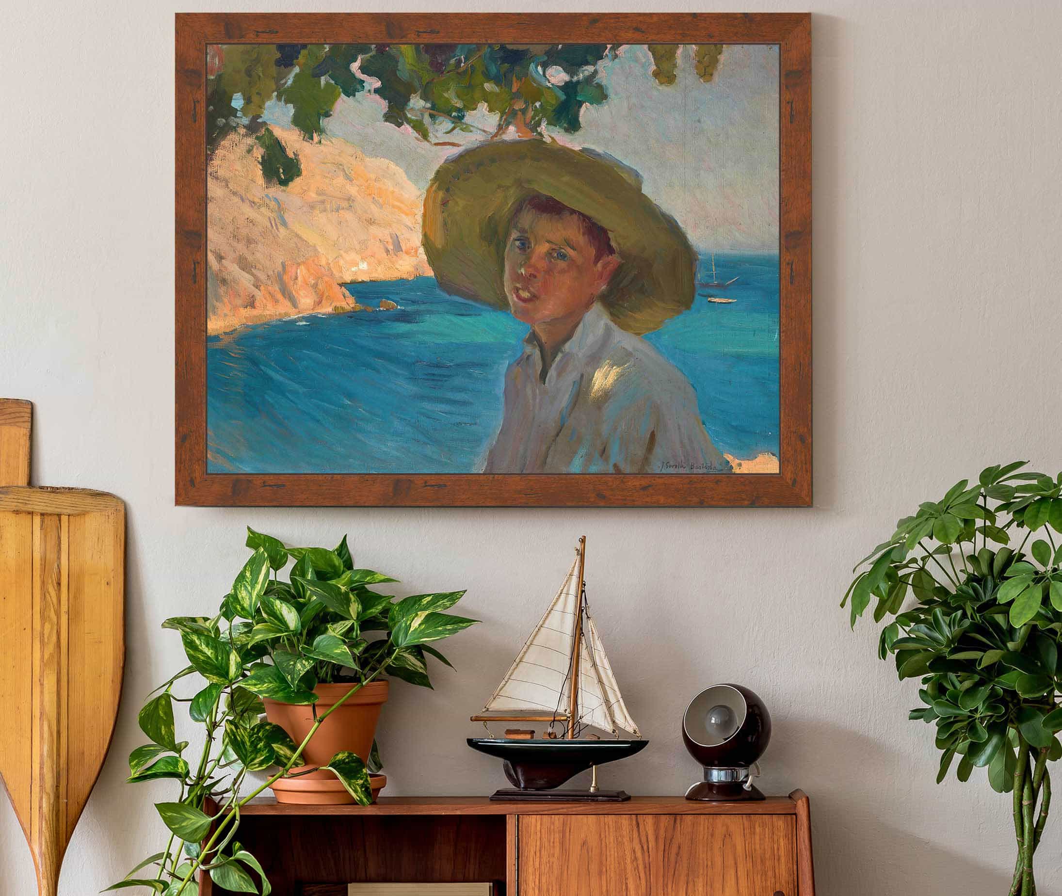 Chico Con Sombrero Javea Boy With Sombrero Javea by Joaquin Sorolla - Image 3