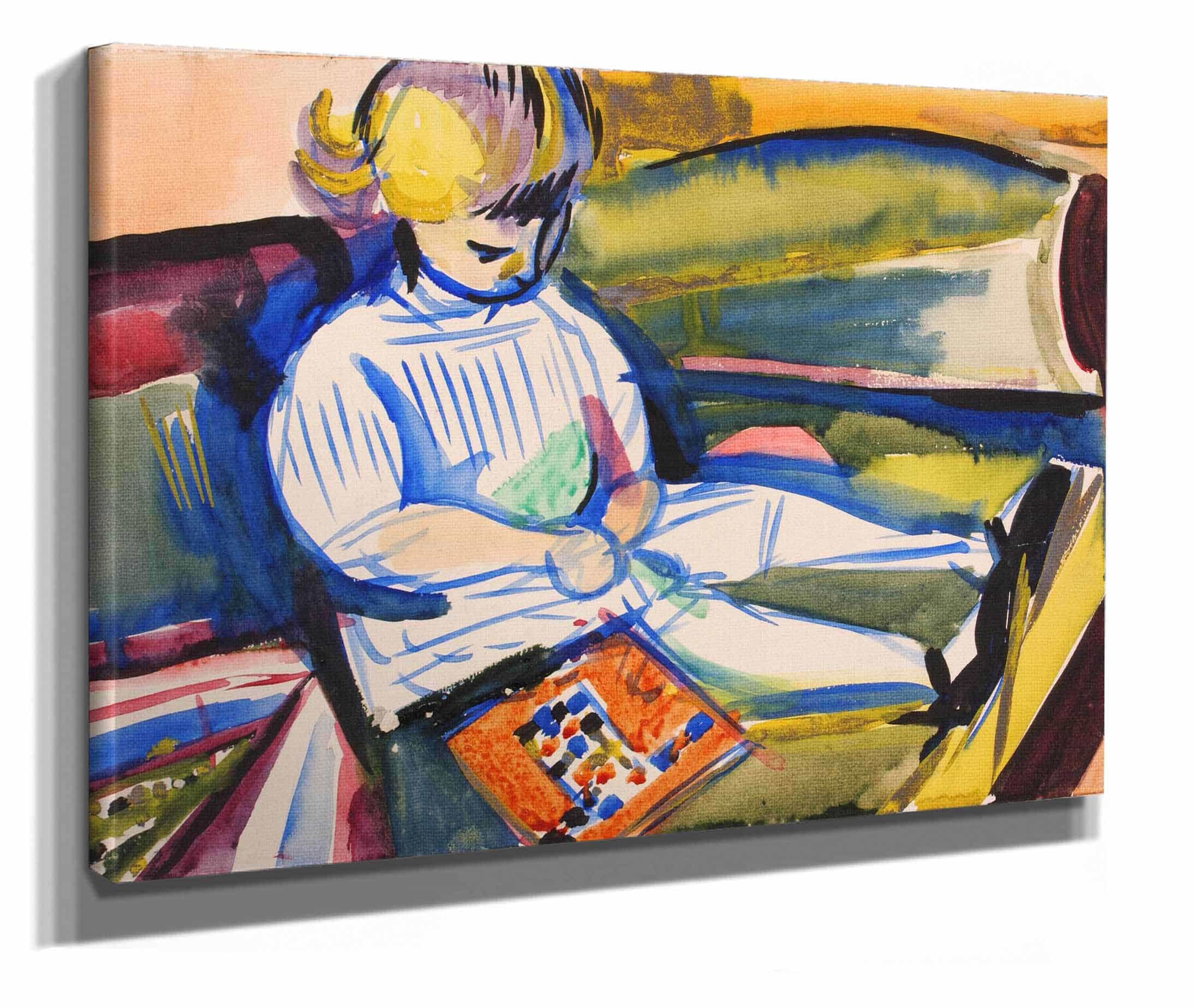 Child On Sofa by Henry Lyman Sayen - Image 2