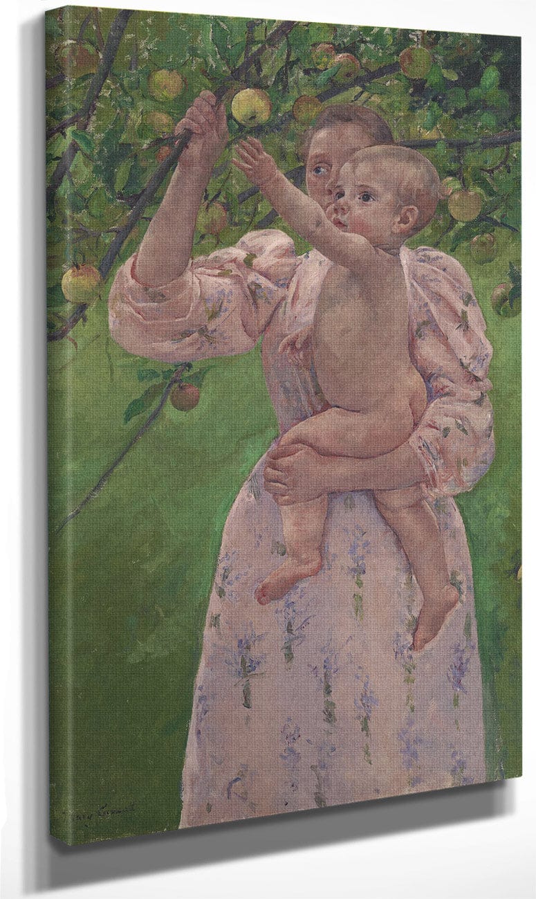 Child Picking A Fruit (Enfant Cueillant Un Fruit) By Mary Cassatt