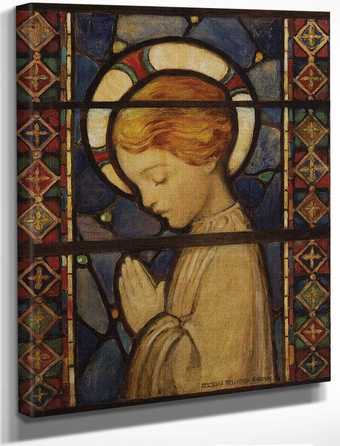 Child Praying 1920 Original Cover Illustration For Good Housekeeping December 1920 By Jessie Willcox Smith