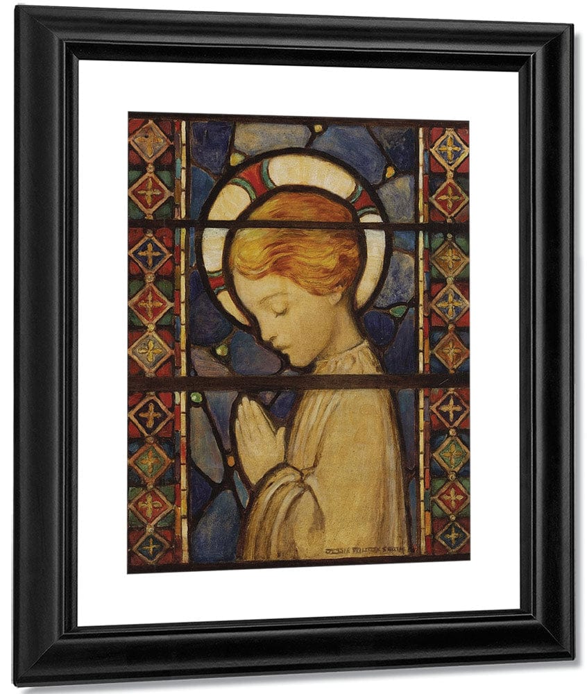 Child Praying 1920 Original Cover Illustration For Good Housekeeping December 1920 By Jessie Willcox Smith - Image 3
