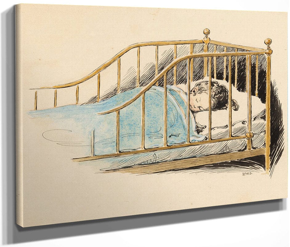 Child Sleeping A Childs Prayer Interior Book Illustration 1926 By Jessie Willcox Smith