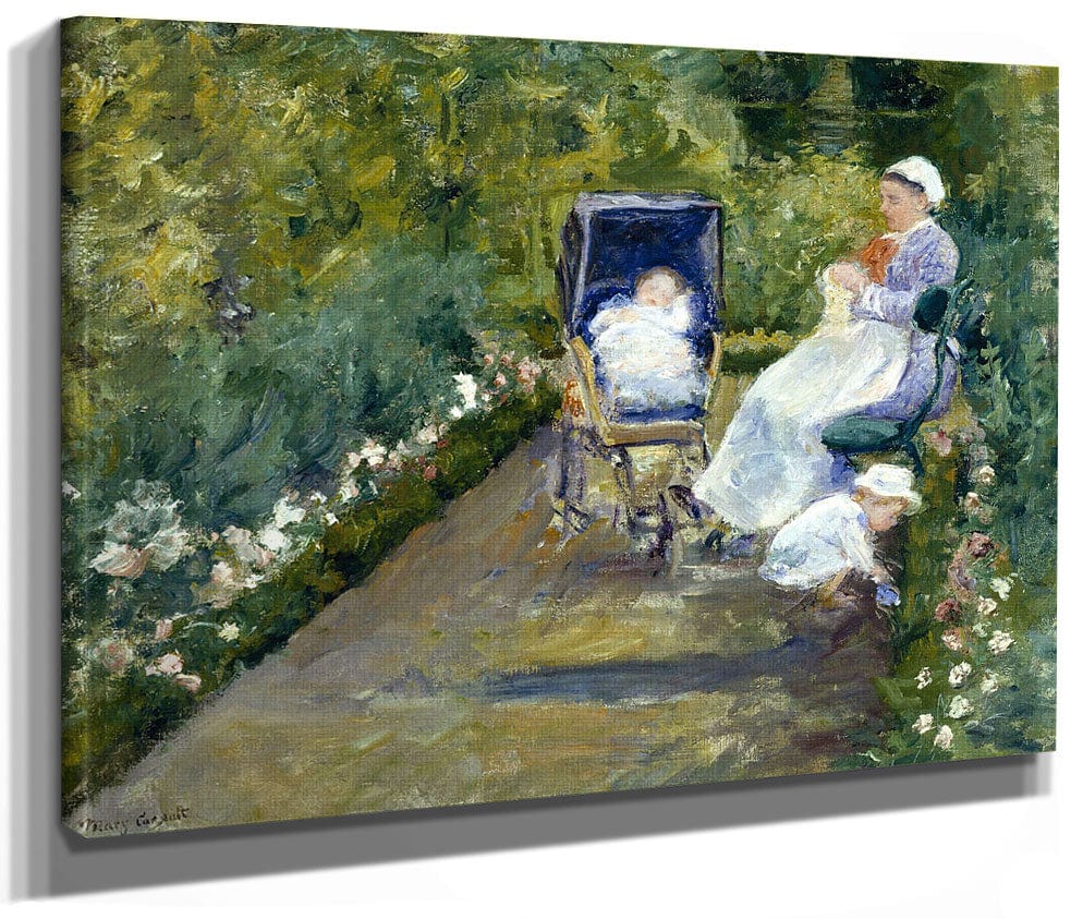 Children In A Garden (The Nurse) By Mary Cassatt