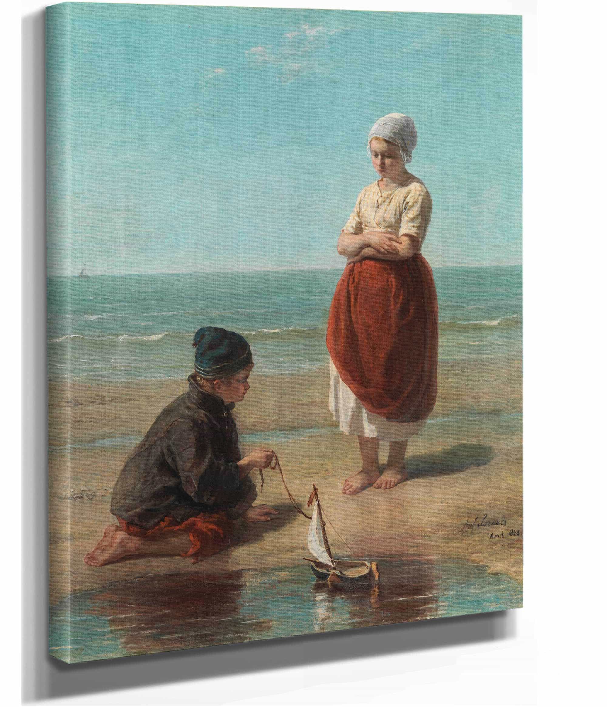 Children Of The Sea by Jozef Israels - Image 2