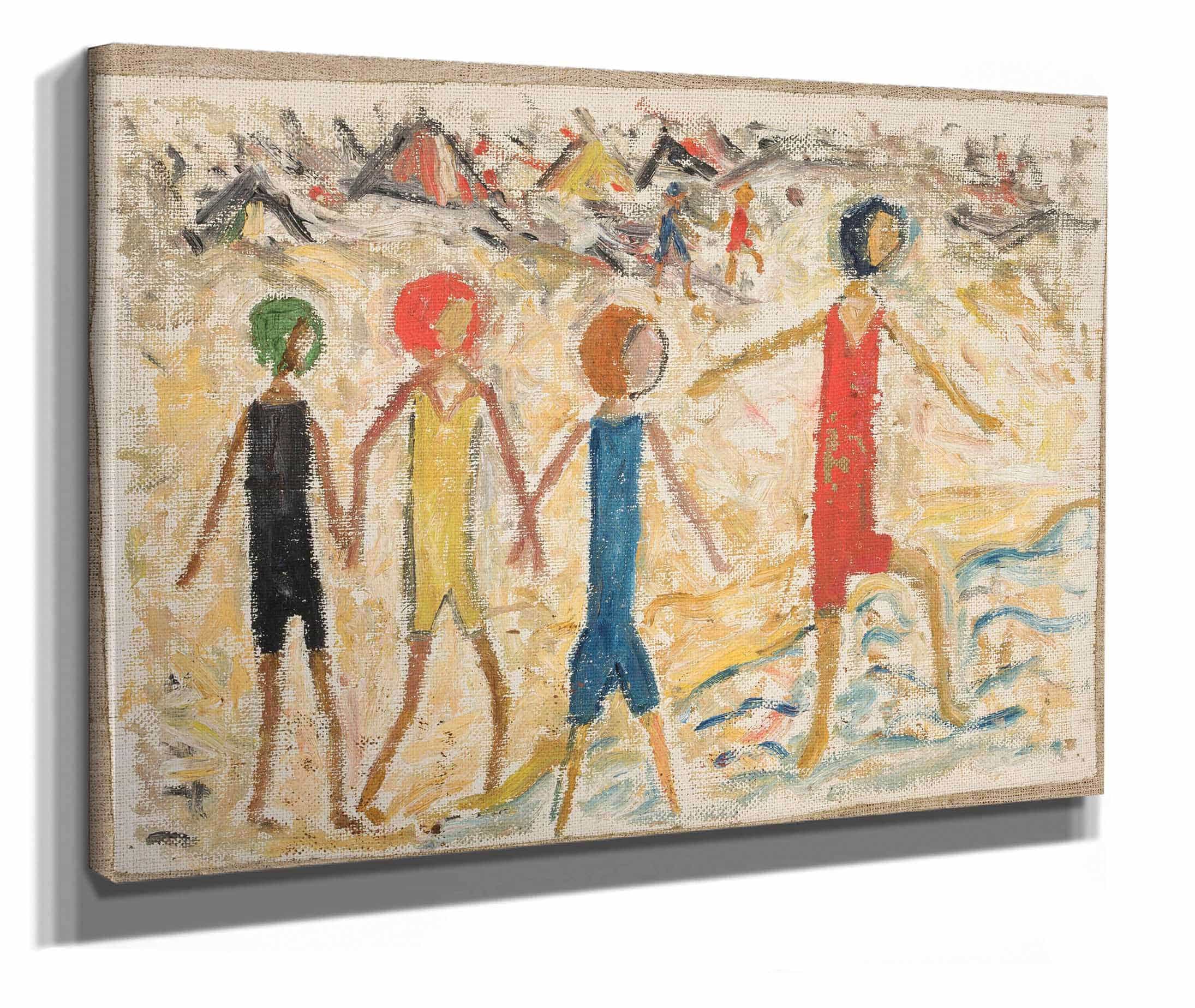Children On A Beach by Tadeusz Makowski - Image 2
