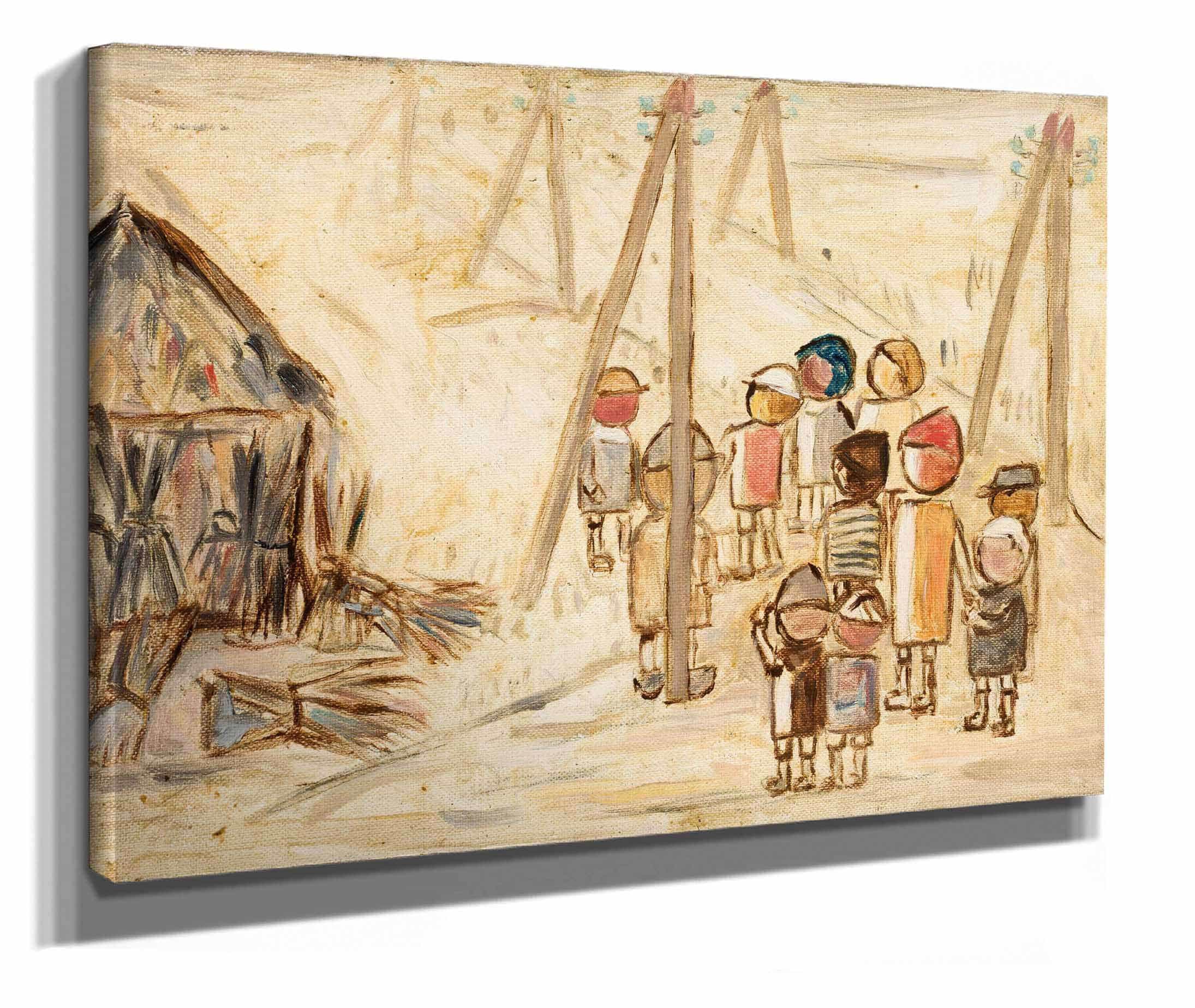 Children On A Road by Tadeusz Makowski - Image 2