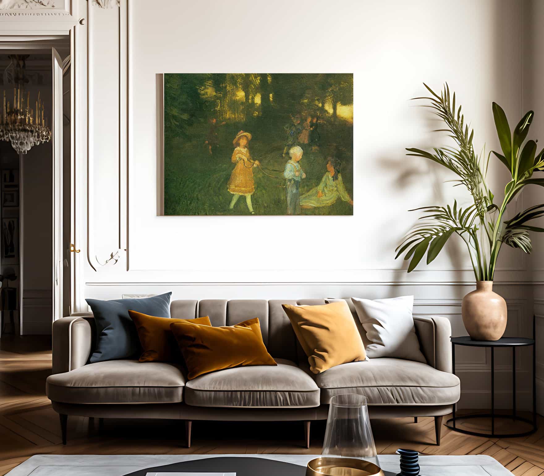 Children Playing 1896 By Arthur B Davies - Image 3