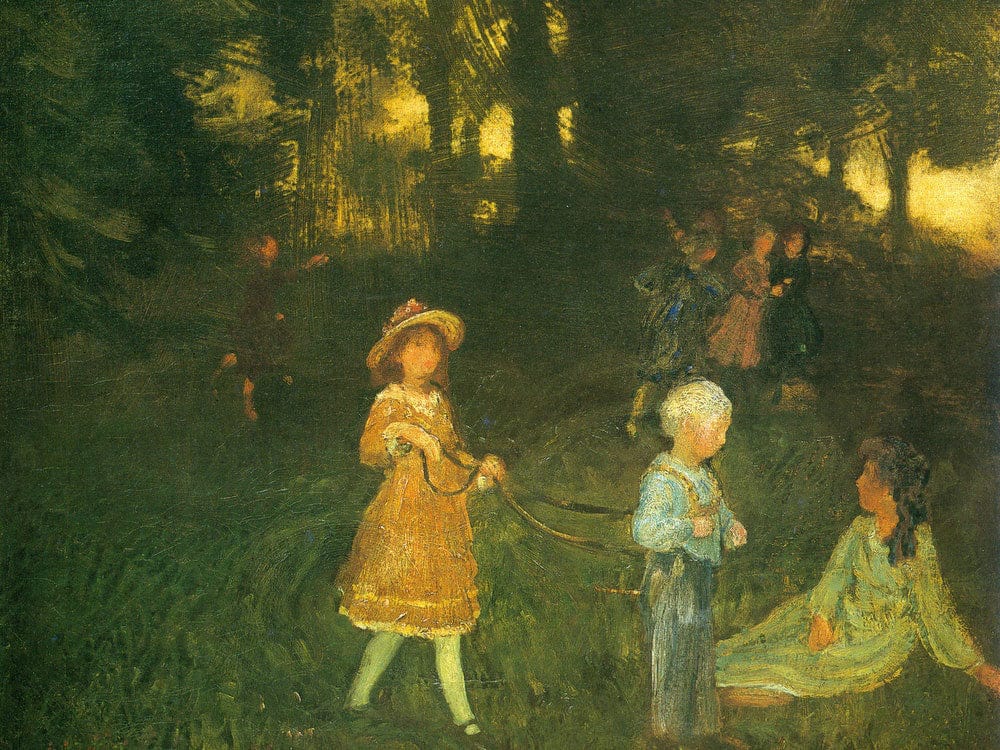 Children Playing 1896 By Arthur B Davies - Image 7