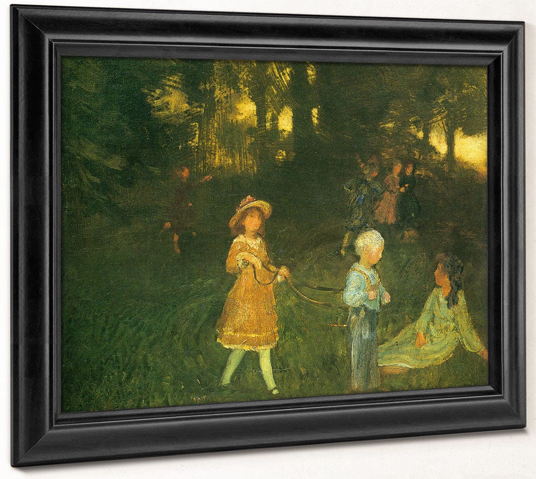 Children Playing 1896 By Arthur B Davies - Image 8