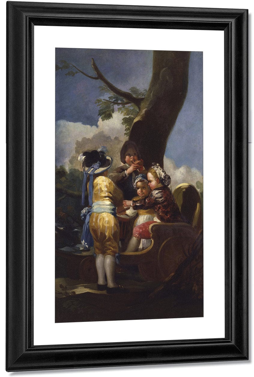 Children With A Cart By Francisco De Goya - Image 3