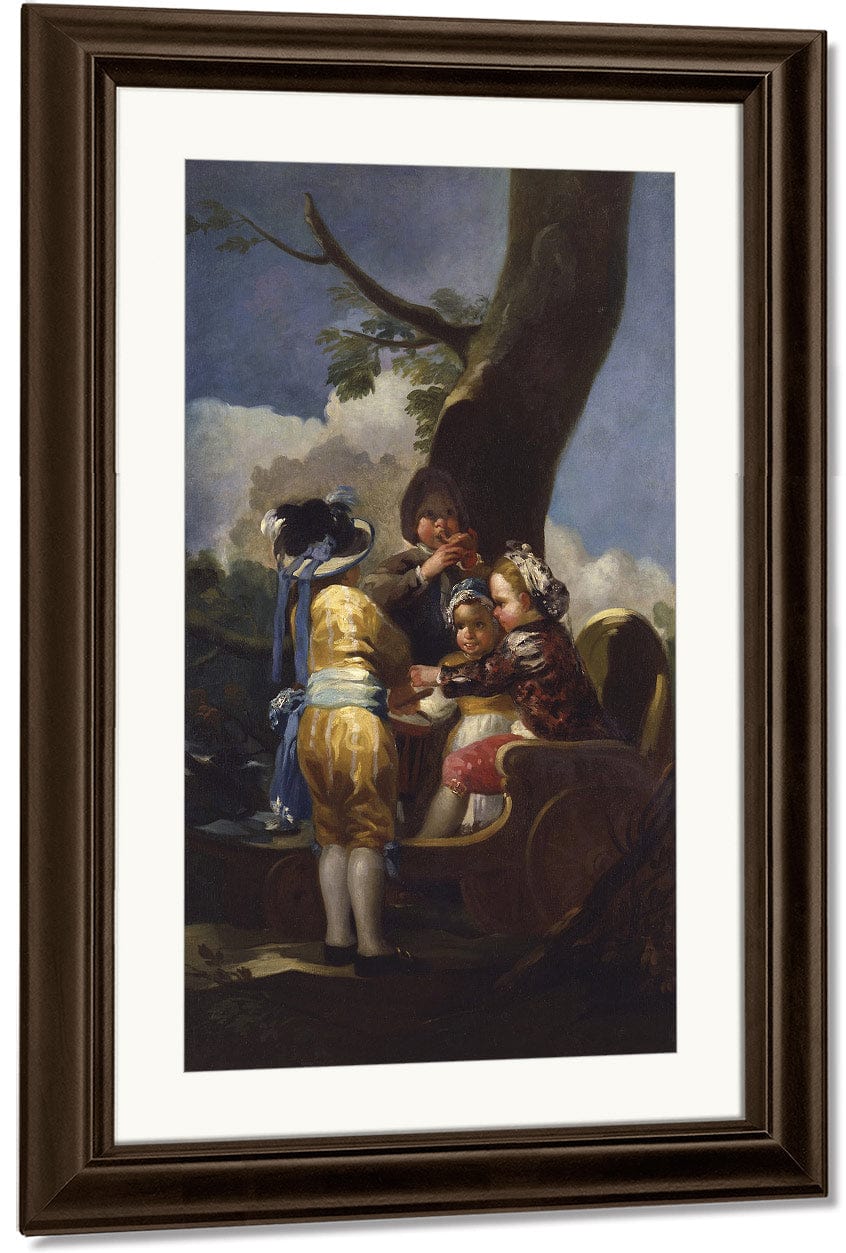 Children With A Cart By Francisco De Goya - Image 4