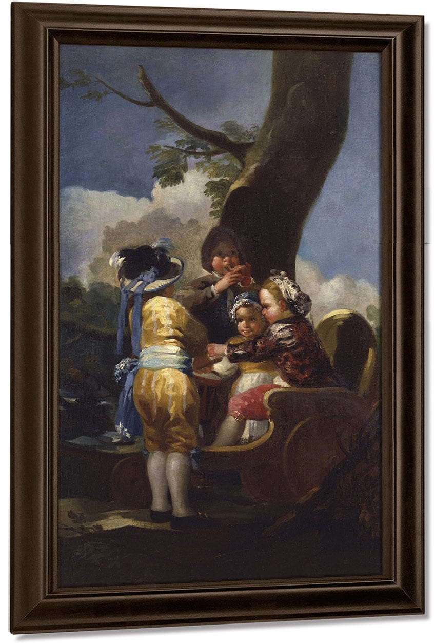 Children With A Cart By Francisco De Goya - Image 5