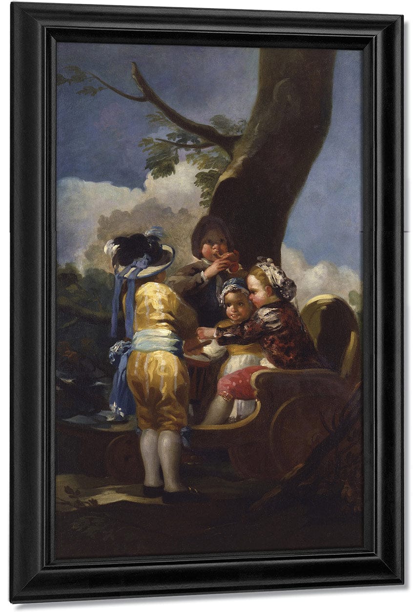 Children With A Cart By Francisco De Goya - Image 7