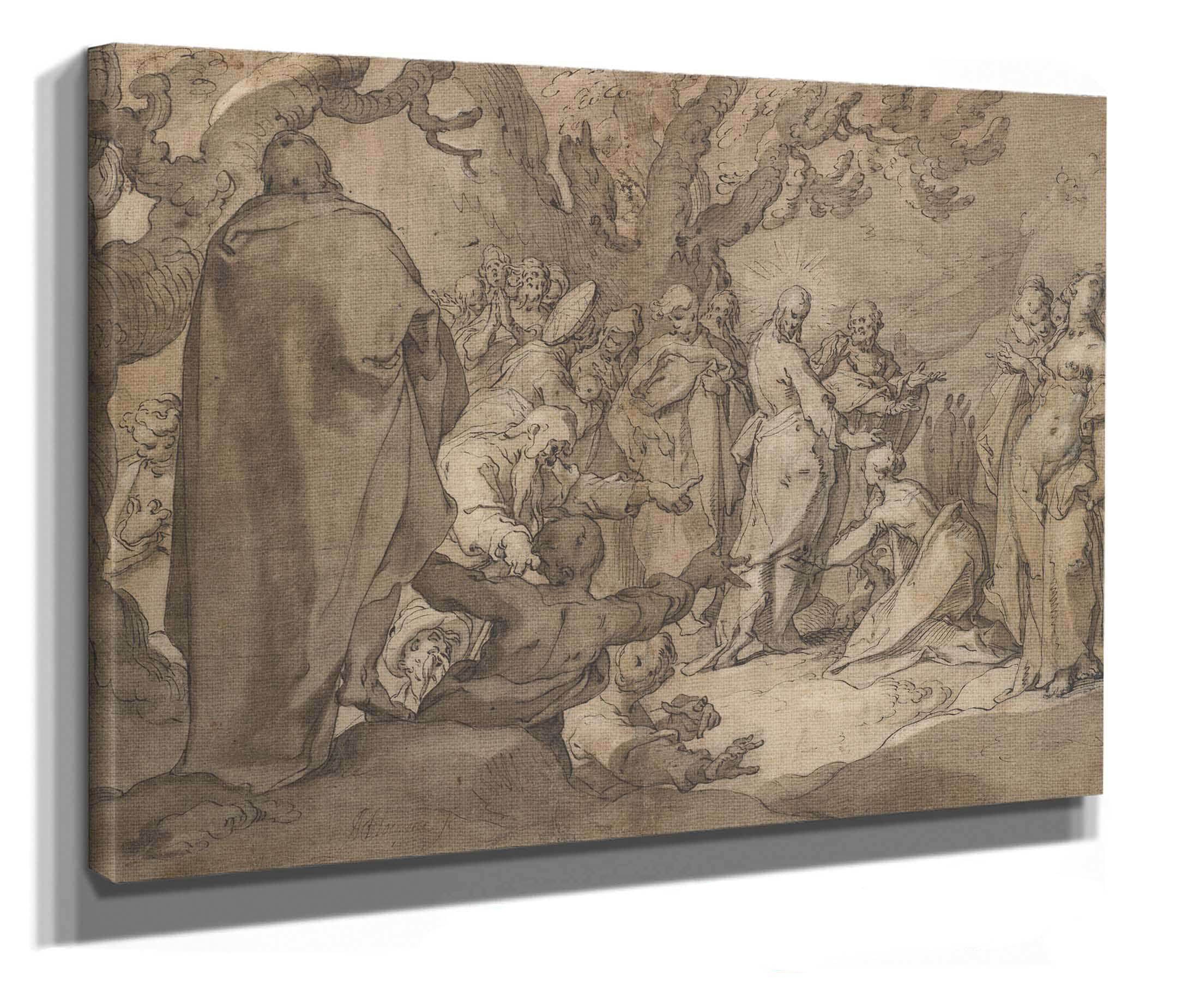 Christ And The Canaanite Women Th Century by Abraham Bloemaert - Image 2