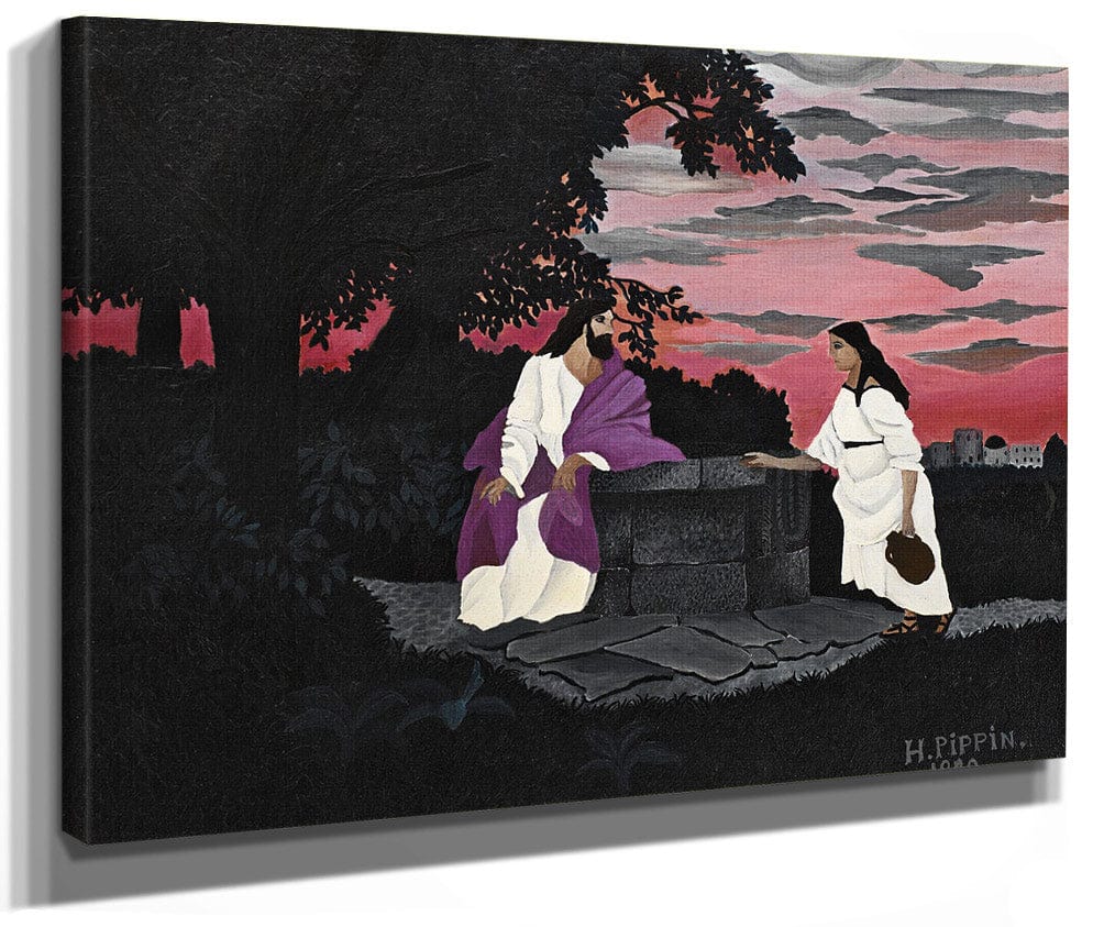 Christ And The Woman Of Samaria By Horace Pippin
