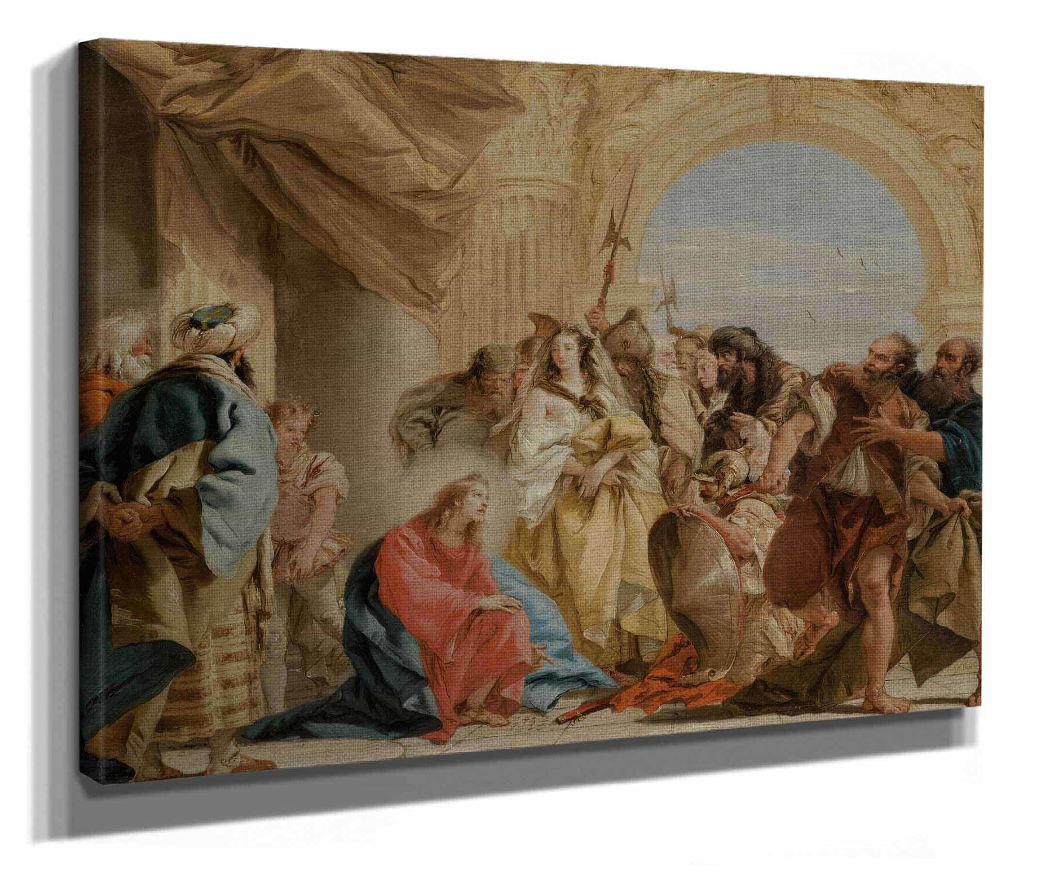 Christ And The Woman Taken In Adultery by Giovanni Domenico Tiepolo - Image 2