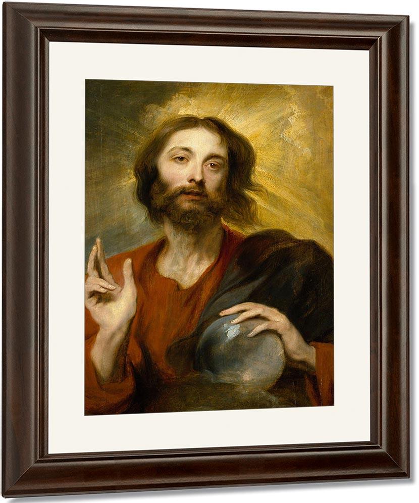 Christ As Salvator Mundi By Anthony Van Dyck - Image 4