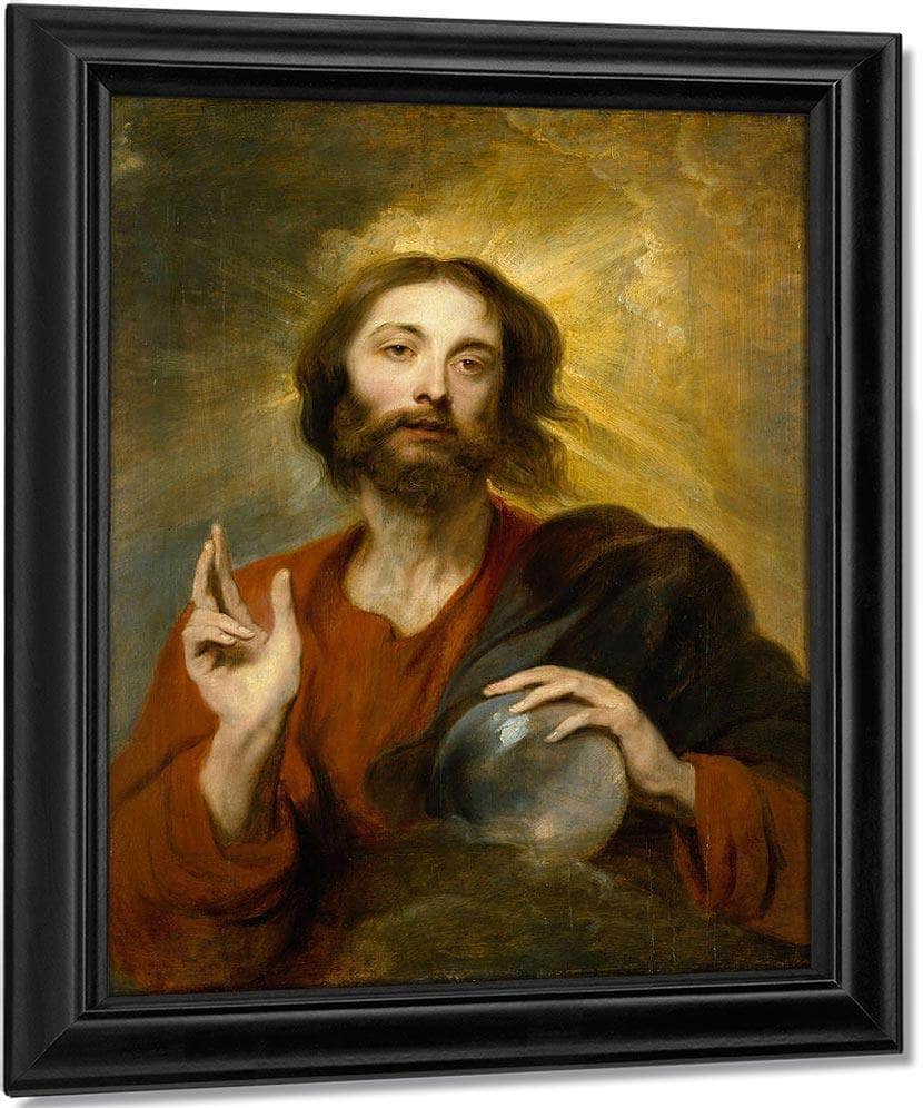 Christ As Salvator Mundi By Anthony Van Dyck - Image 7