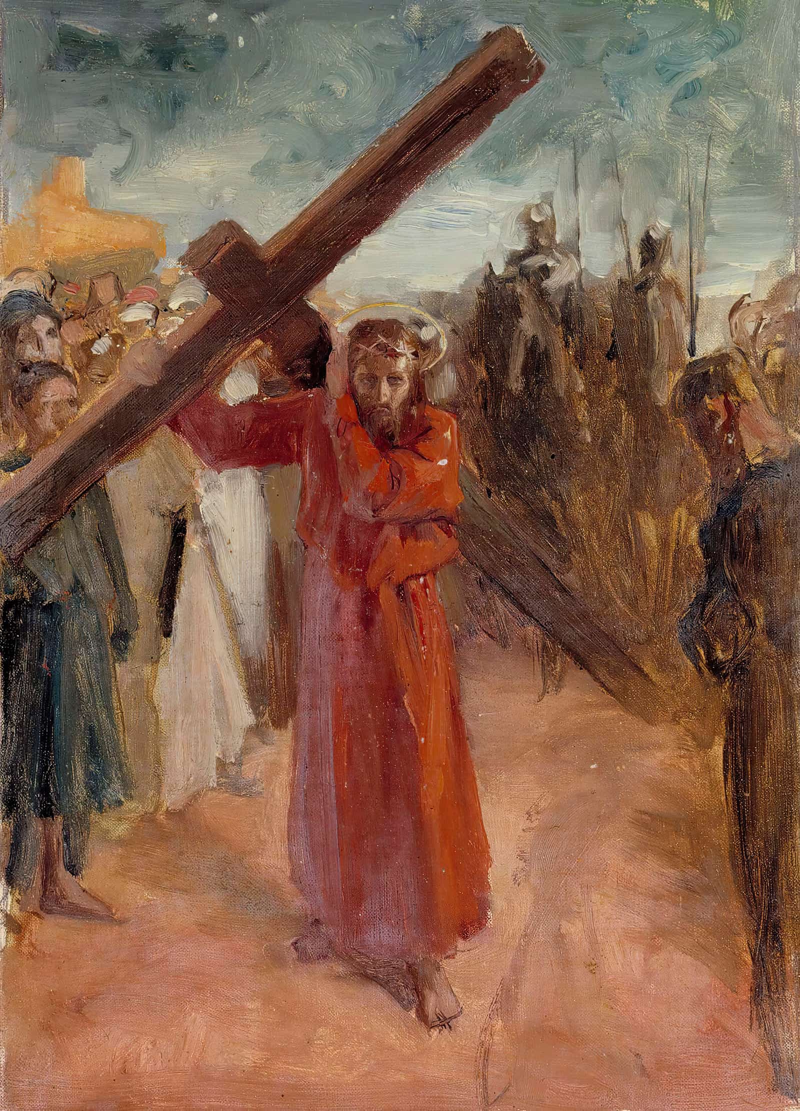 Christ Bears The Cross by Albert Edelfelt