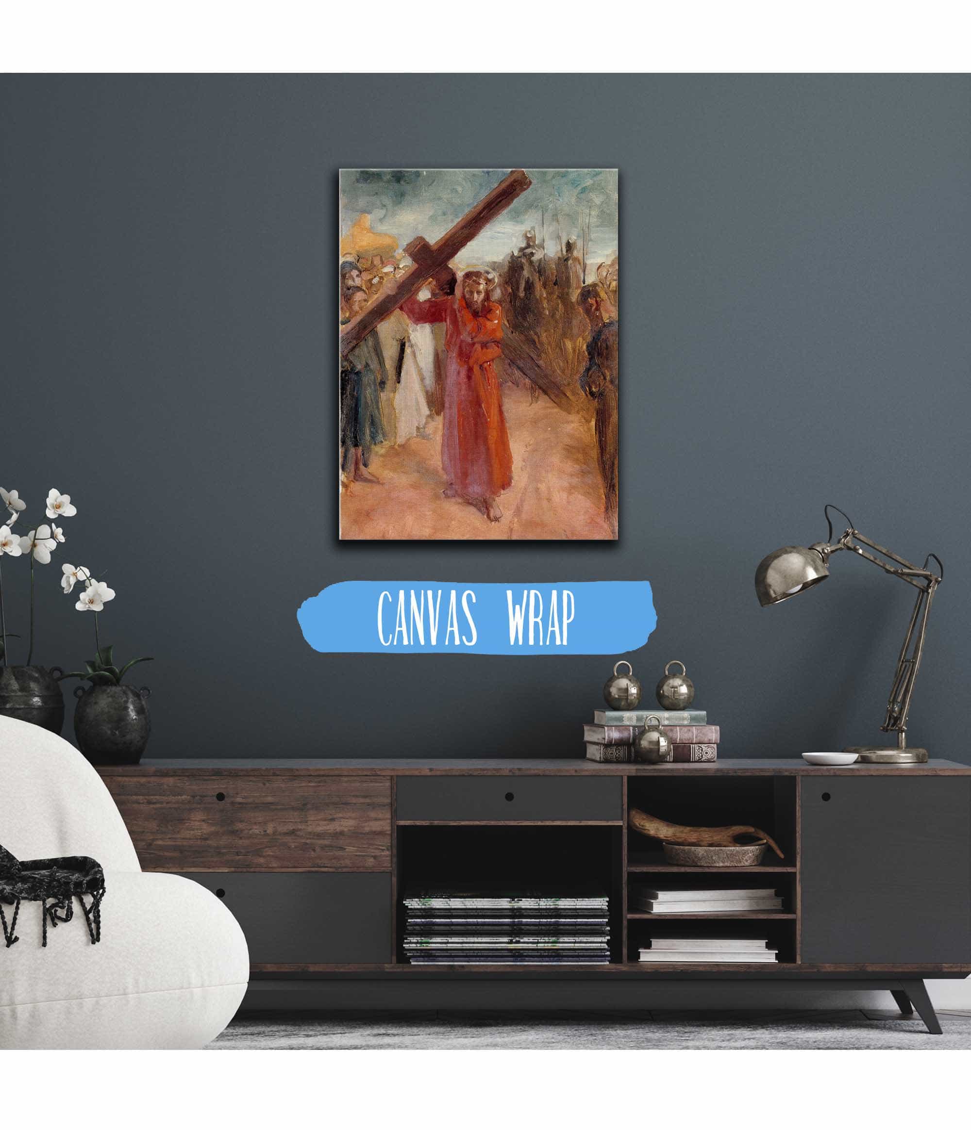 Christ Bears The Cross by Albert Edelfelt - Image 3