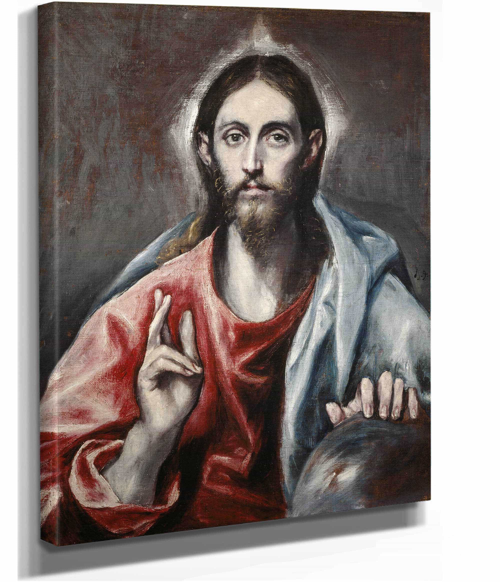 Christ Blessing The Saviour Of The World by El Greco - Image 2