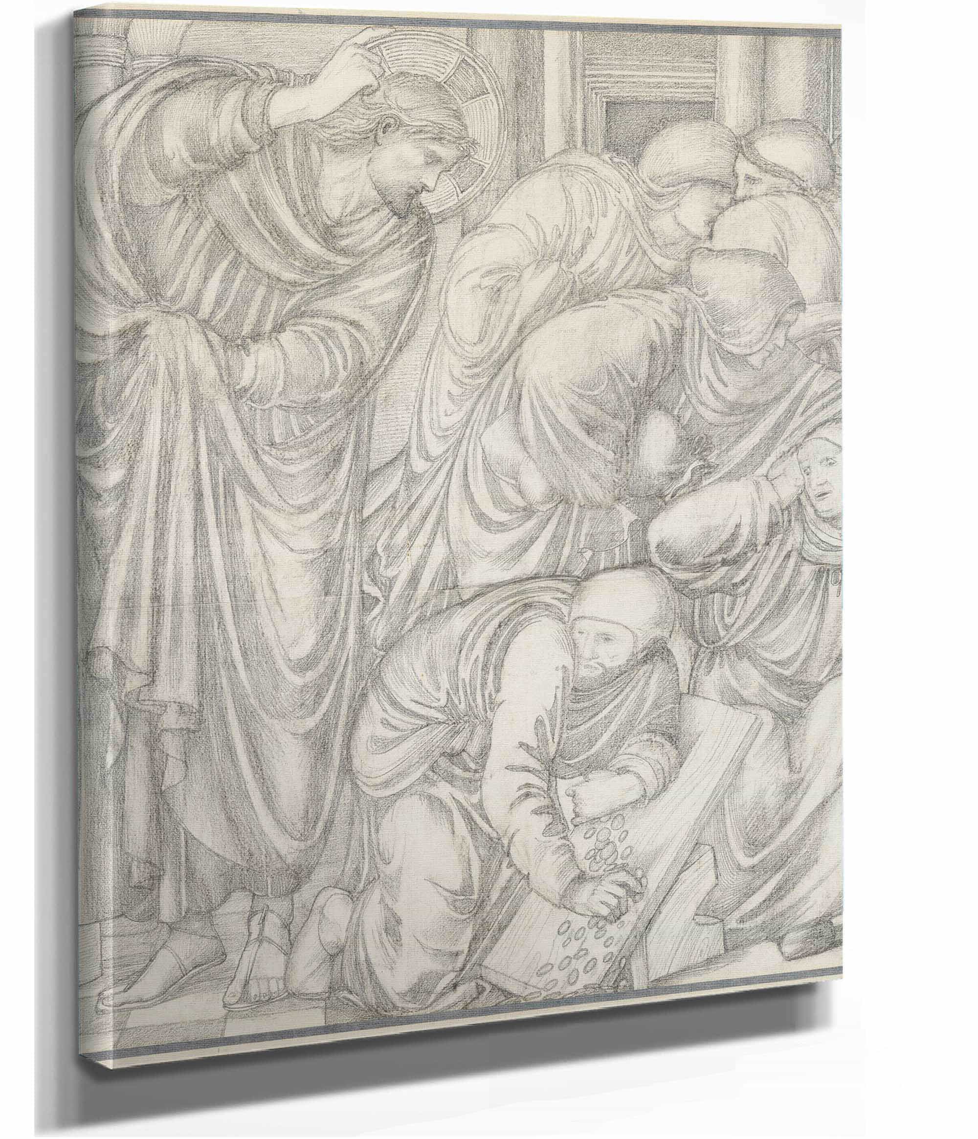 Christ Cleansing The Temple by Sir Edward Coley Burne Jones - Image 2
