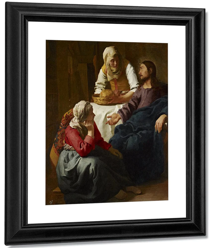 Christ In The House Of Martha And Mary 1656 By Johannes Vermeer - Image 3