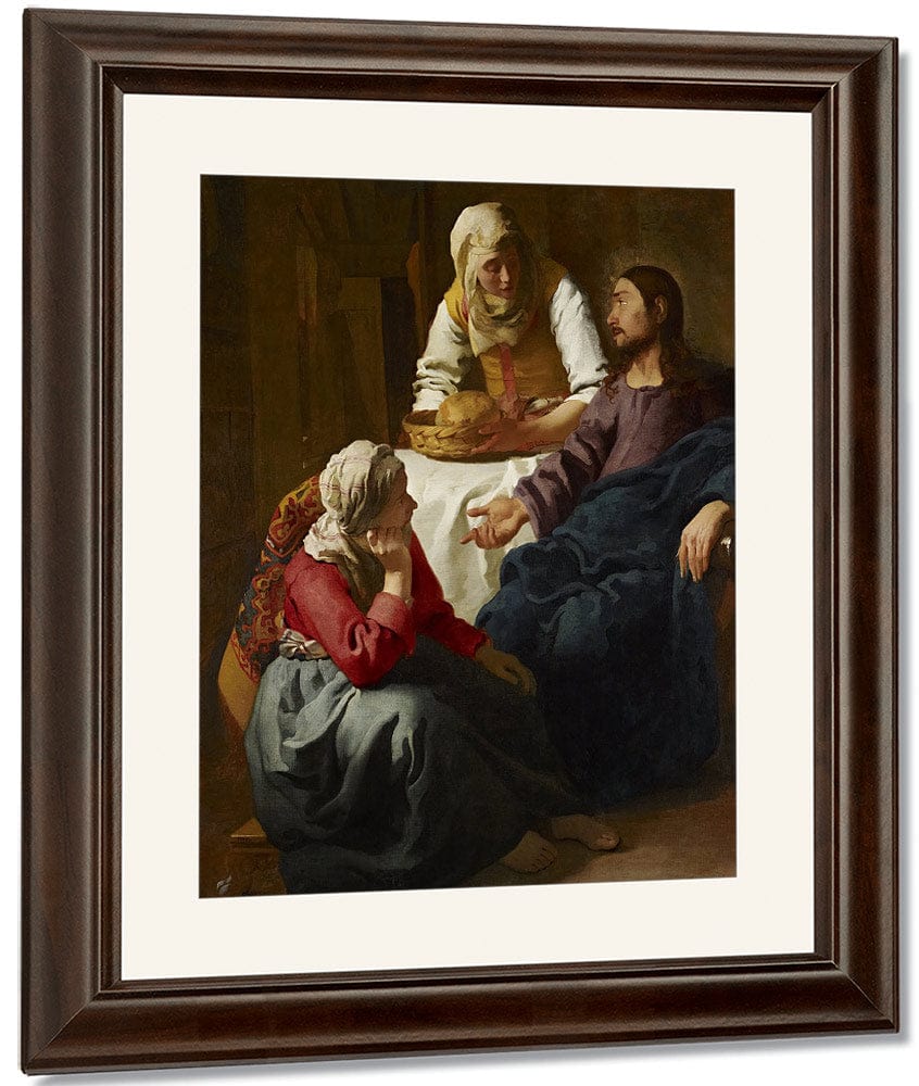 Christ In The House Of Martha And Mary 1656 By Johannes Vermeer - Image 4